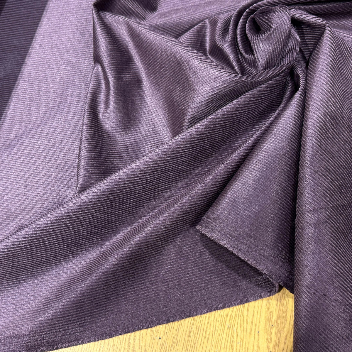 VELOURS DE COTON ET MODAL 500 RAIES STRETCH VIOLET FONCÉ 78% COTON - My Little Coupon