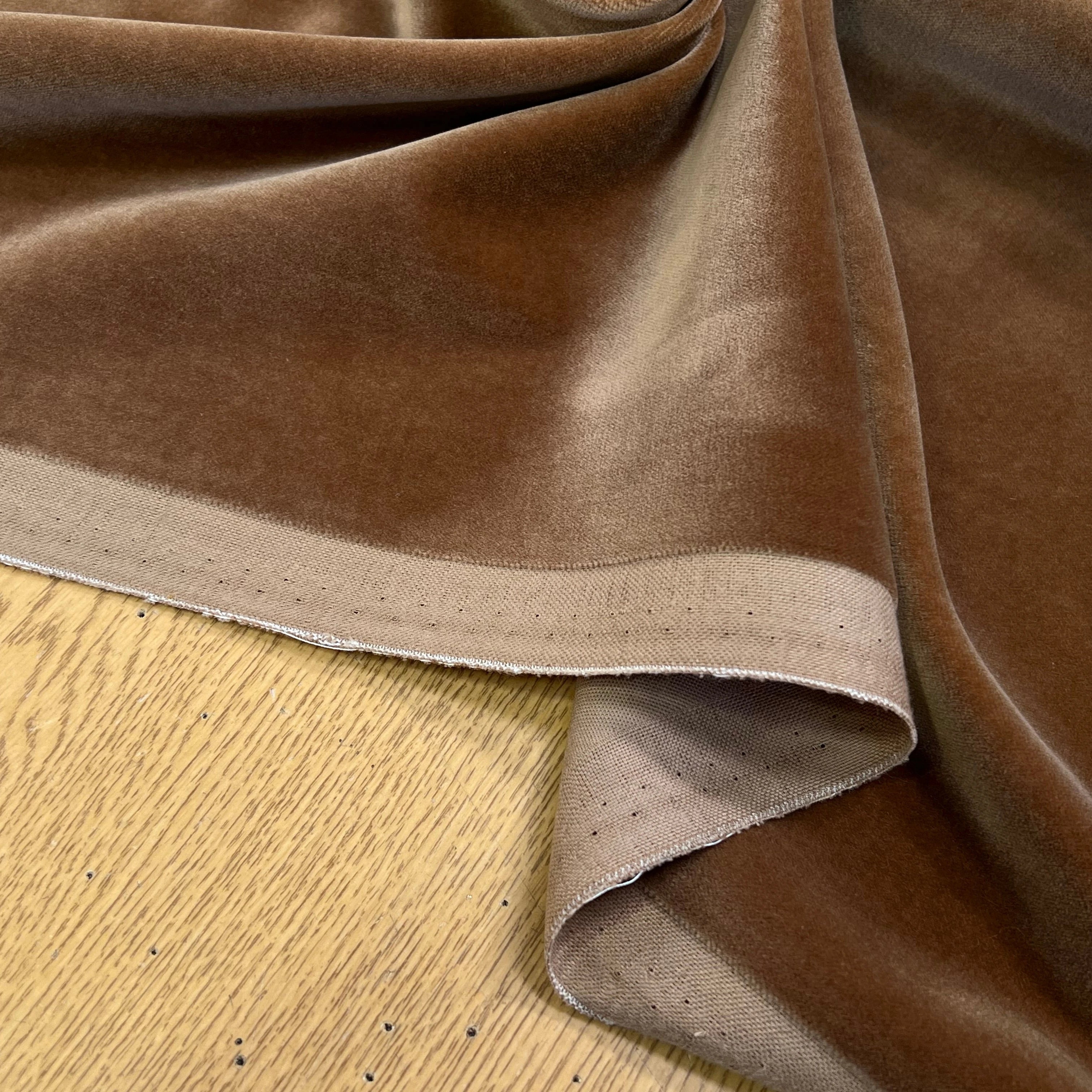 VELOURS DE COTON LISSE BEIGE 100% COTON - My Little Coupon