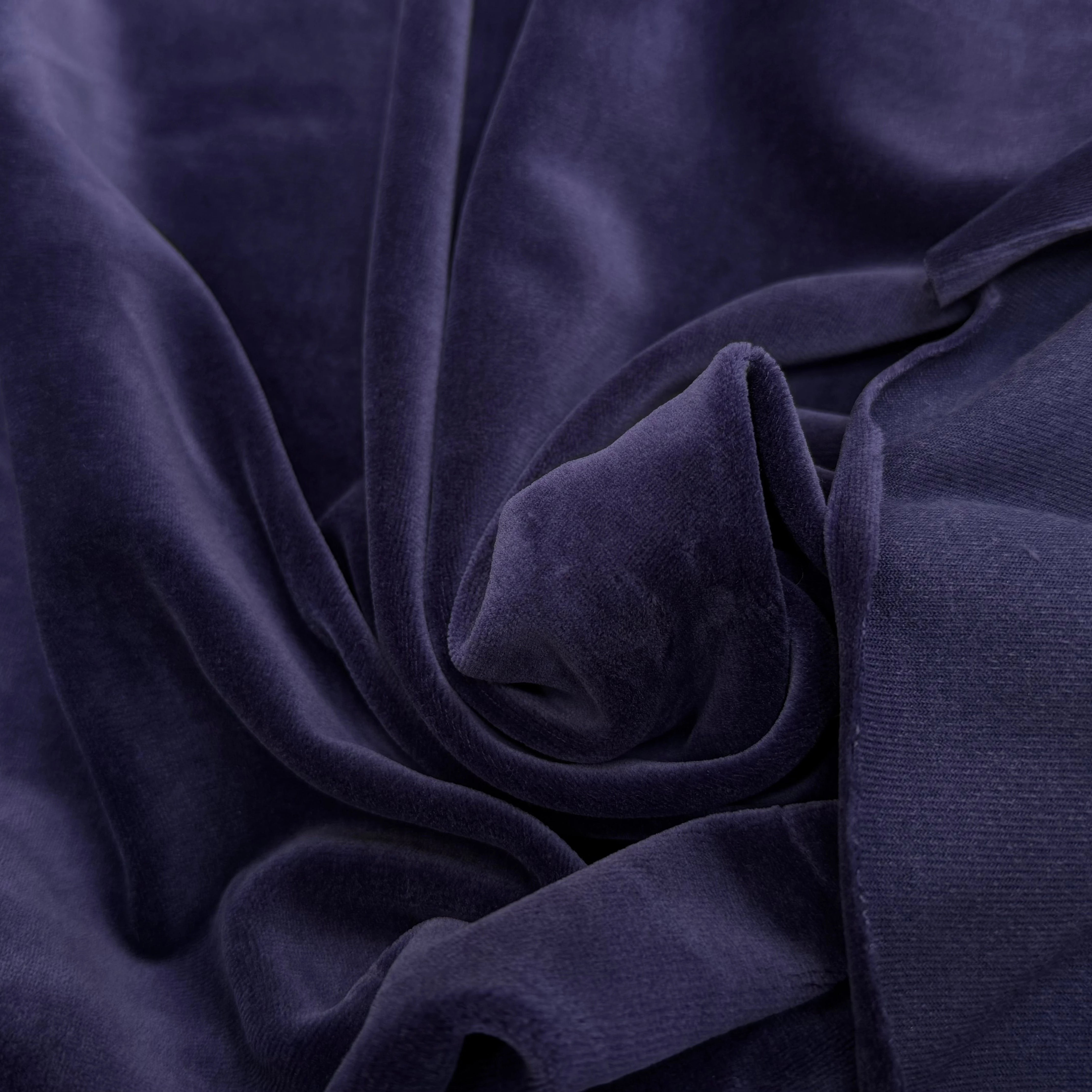 VELOURS DE COTON MOUSSE STRETCH WORK BLUE TOUCHER DOUX - My Little Coupon