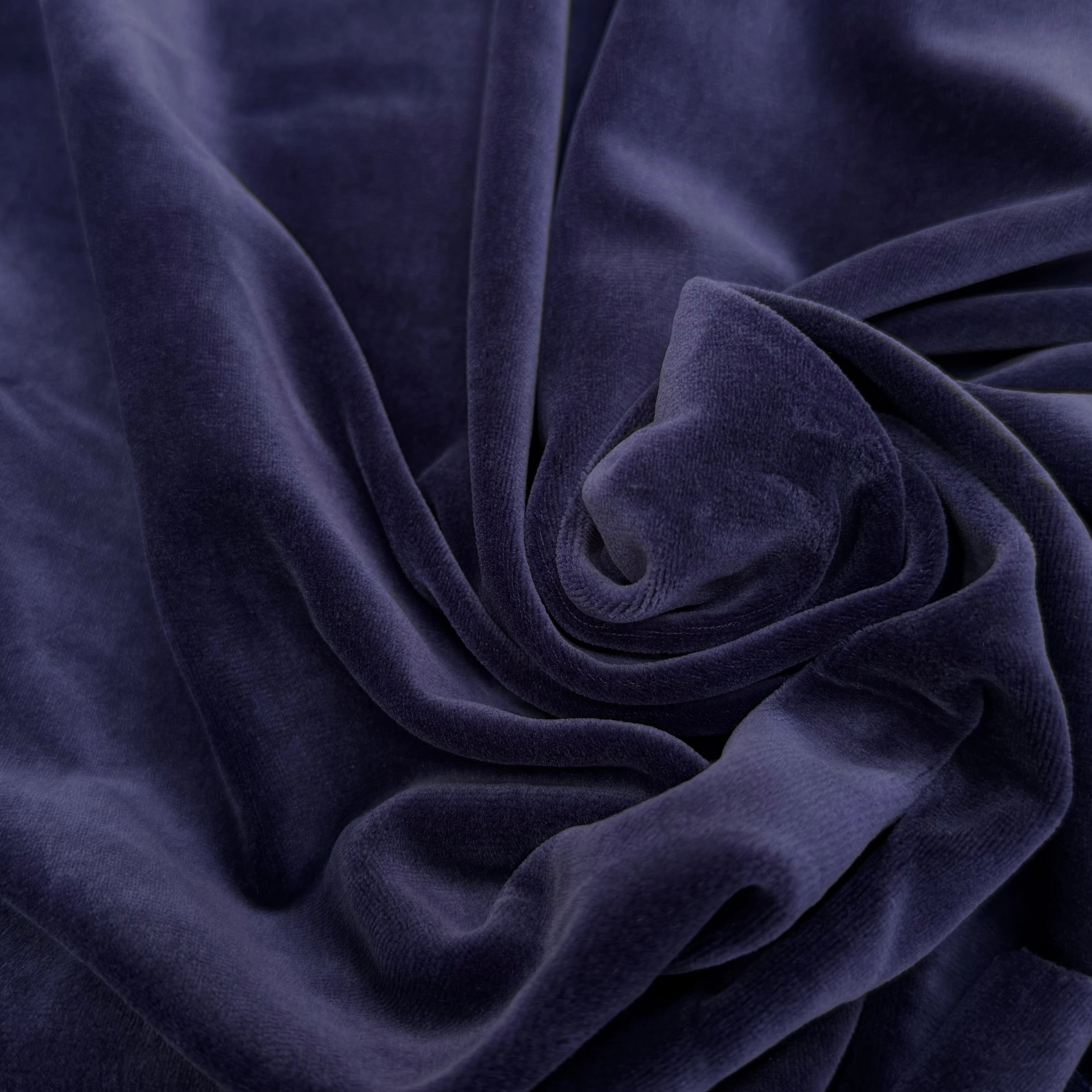 VELOURS DE COTON MOUSSE STRETCH WORK BLUE TOUCHER DOUX - My Little Coupon