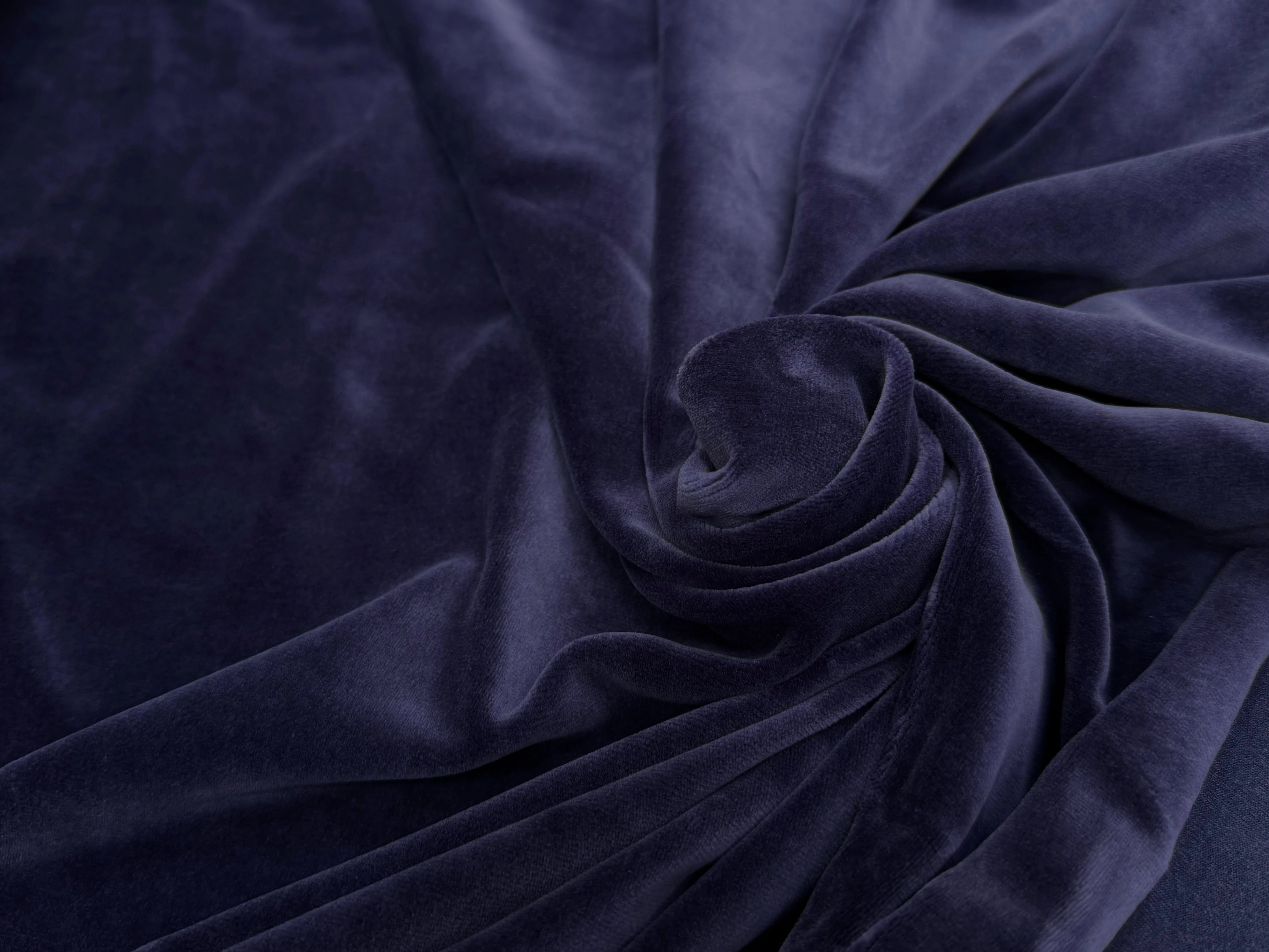 VELOURS DE COTON MOUSSE STRETCH WORK BLUE TOUCHER DOUX - My Little Coupon