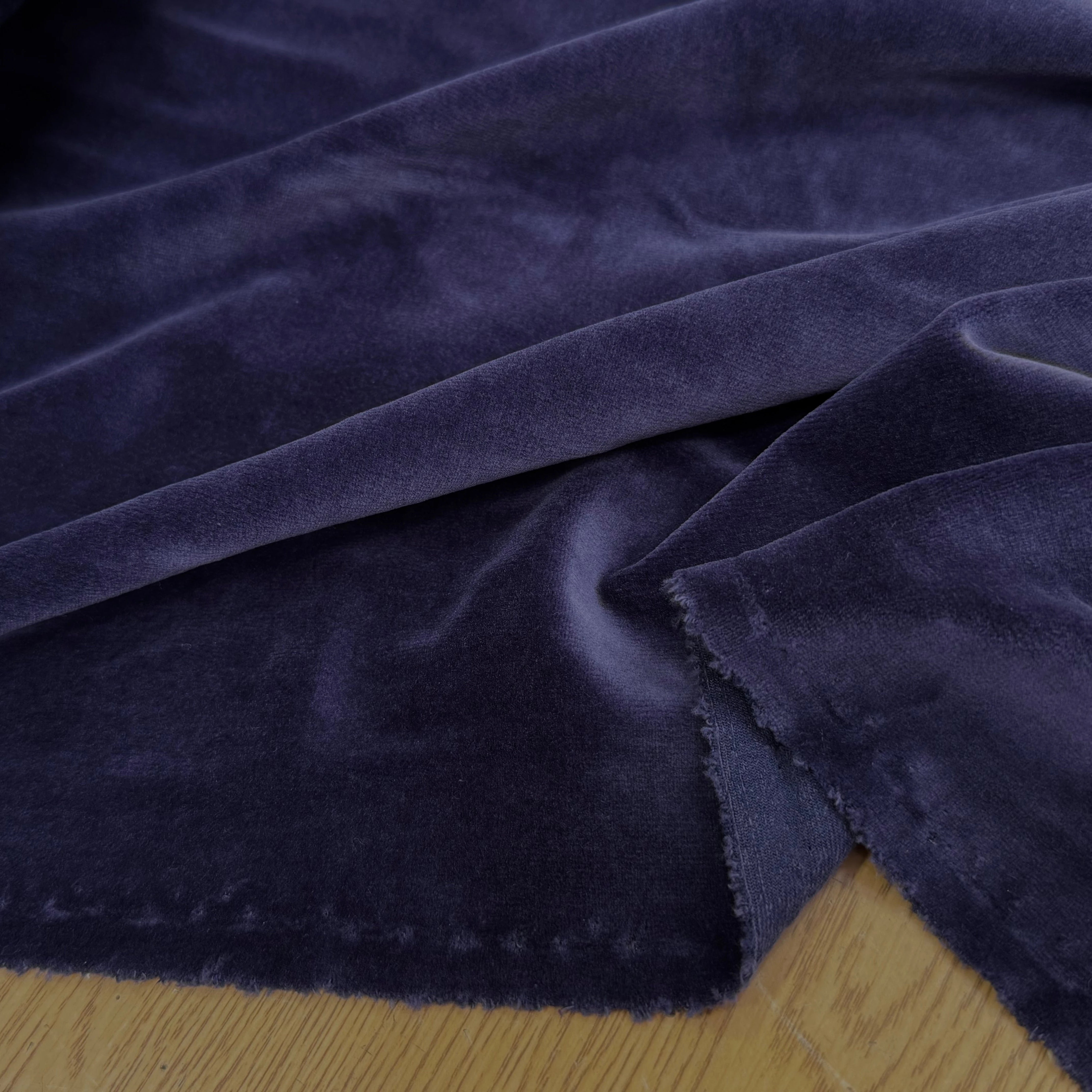 VELOURS DE COTON MOUSSE STRETCH WORK BLUE TOUCHER DOUX - My Little Coupon