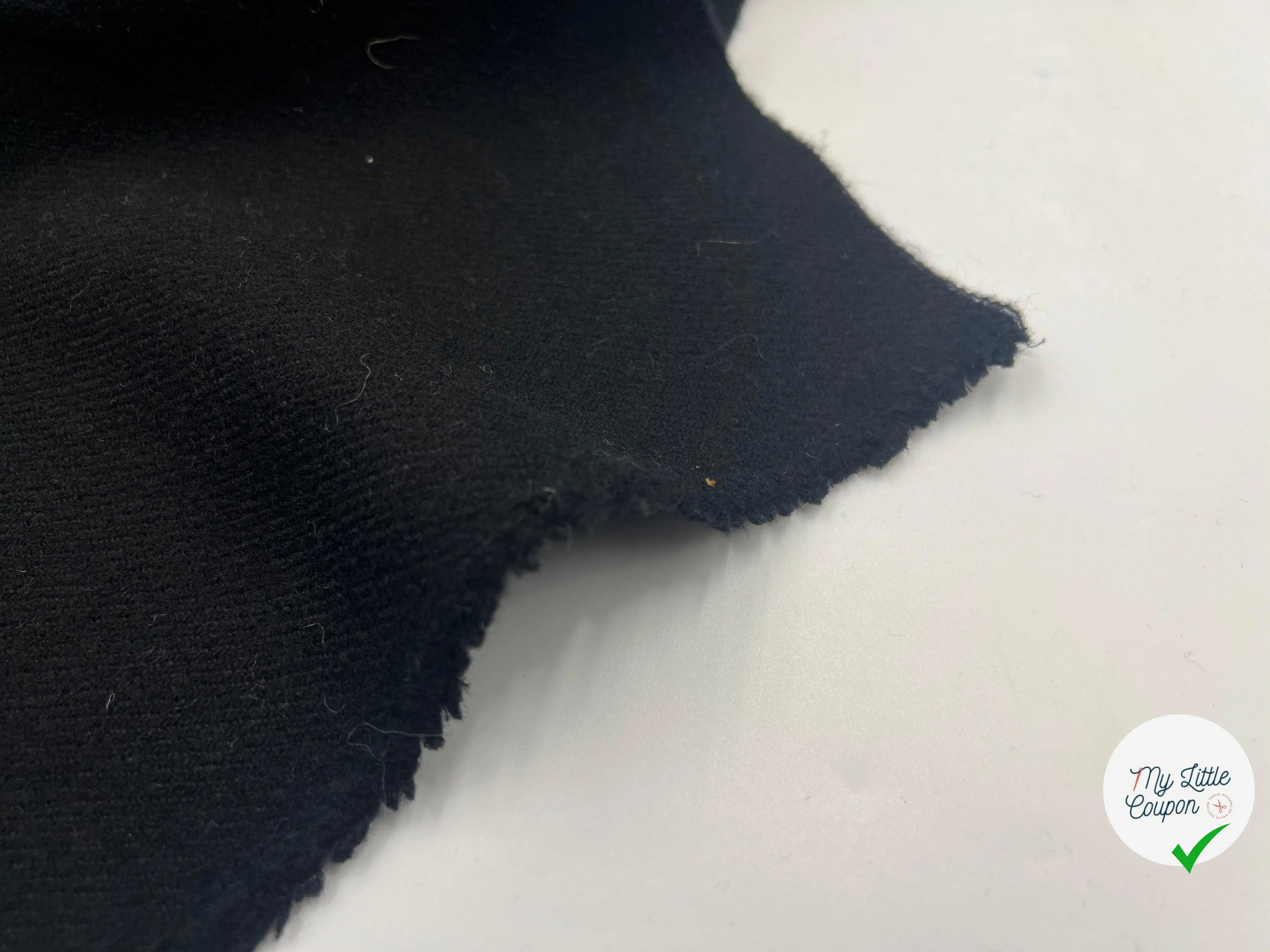 VELOURS DE LAINE NOIR SUBLISSIMO - My Little Coupon - tissu - coudre