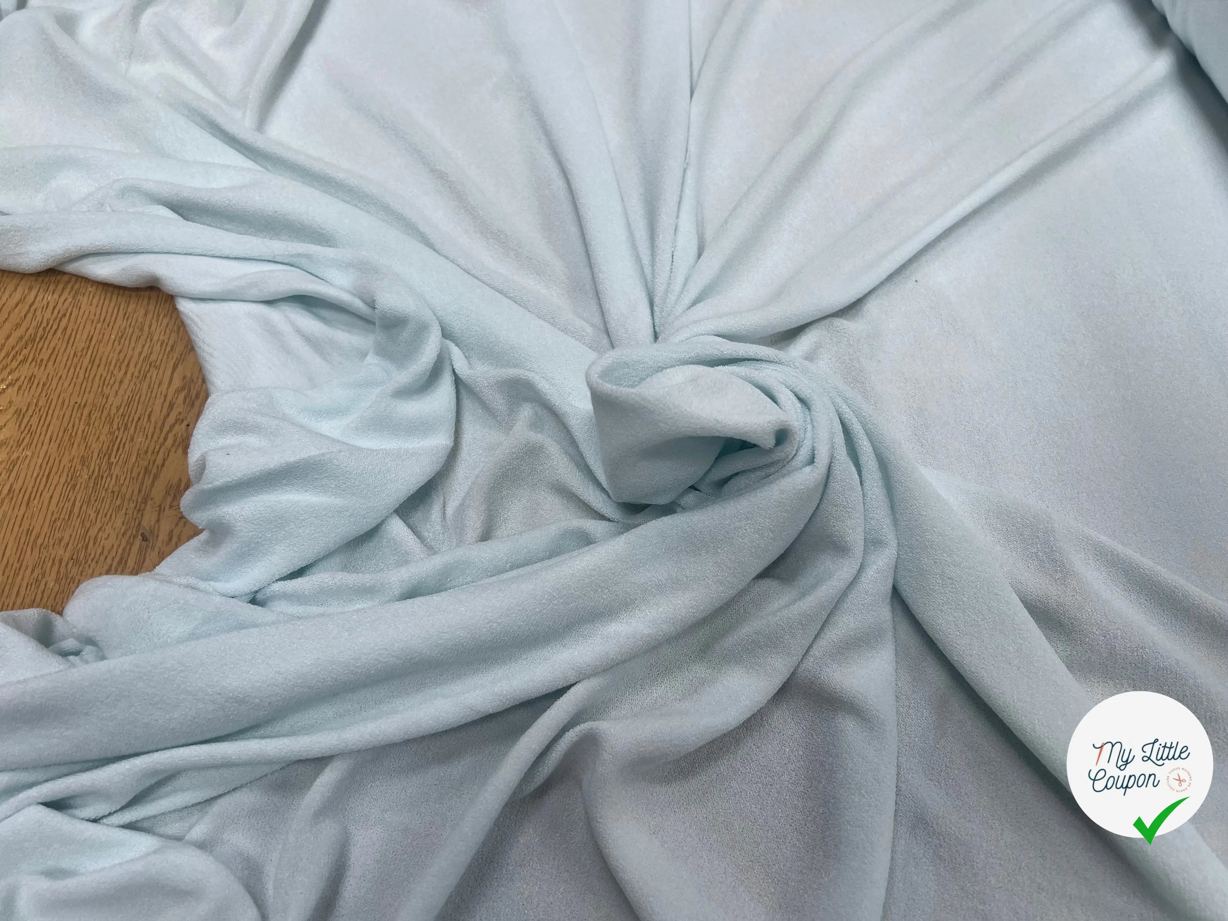 VELOURS ÉPONGE COTON BLEU MENTHE GLACE - My Little Coupon