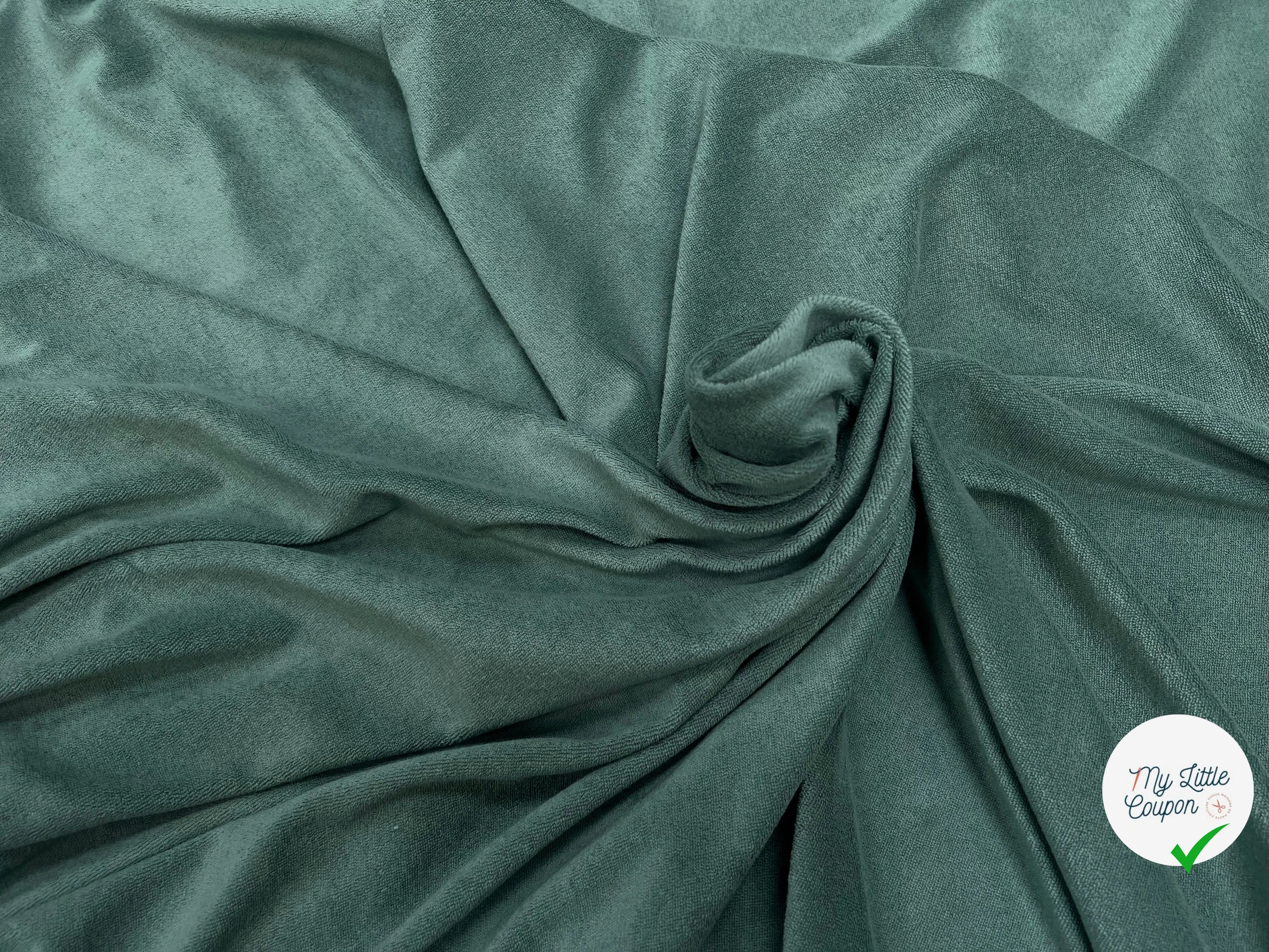 VELOURS EPONGE VERTE AMANDE 80% COTON MADE IN FRANCE - My Little Coupon