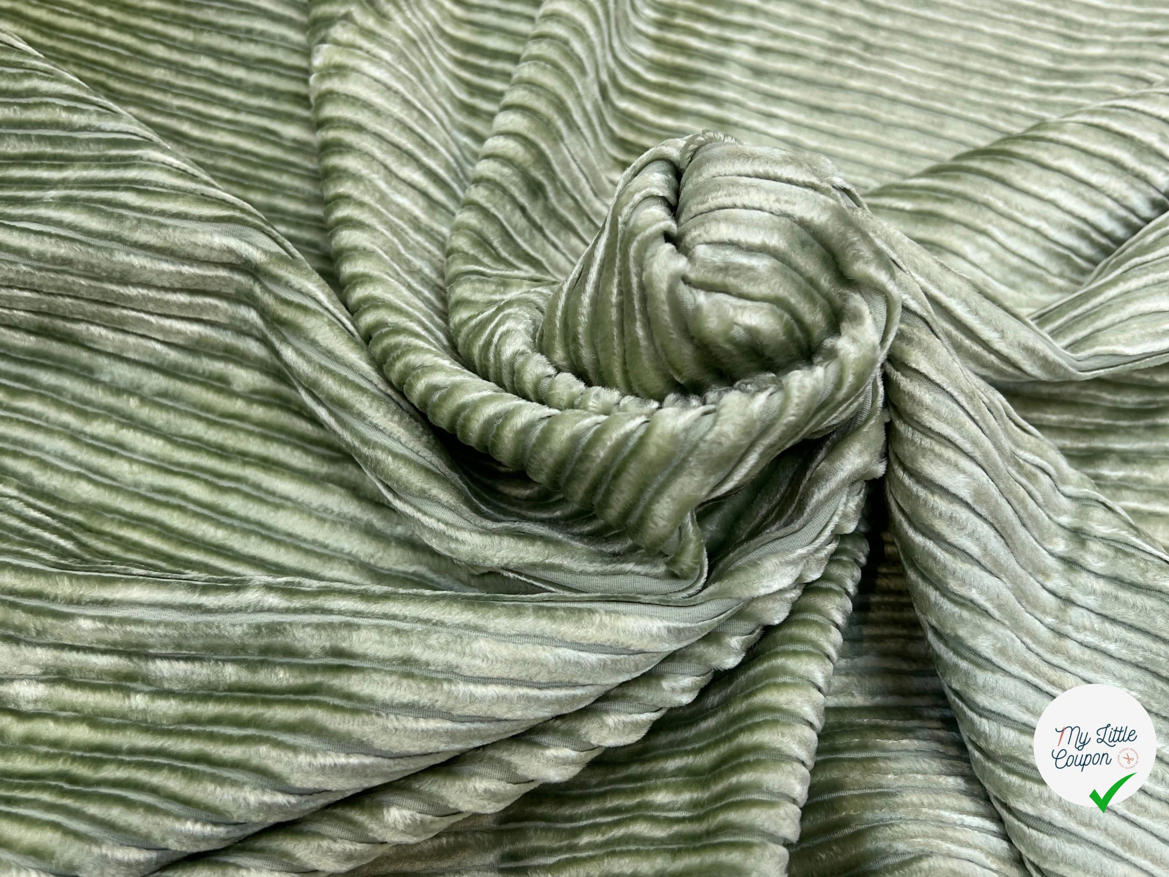 VELOURS GROSSES CÔTES AMANDE - My Little Coupon