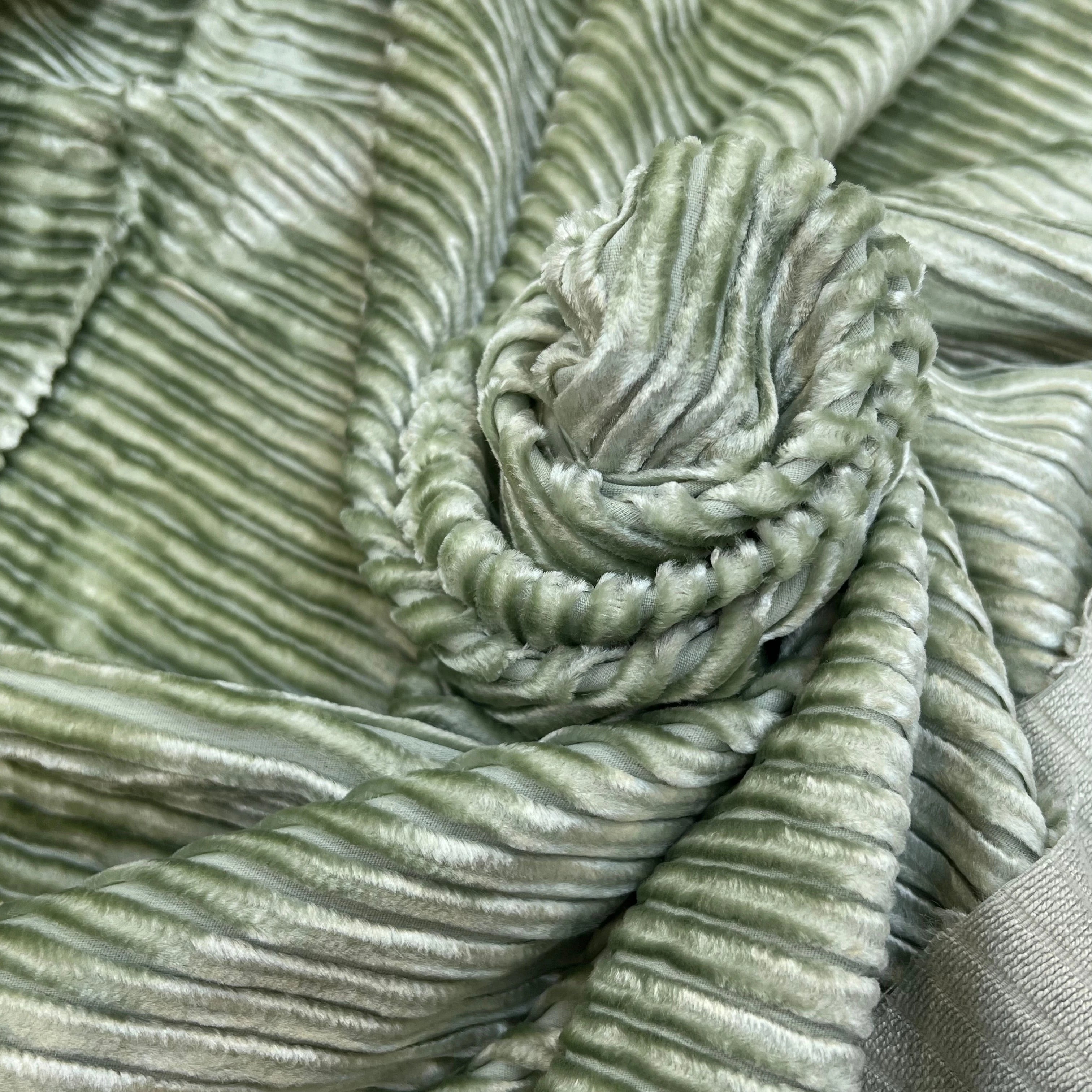 VELOURS GROSSES CÔTES AMANDE - My Little Coupon