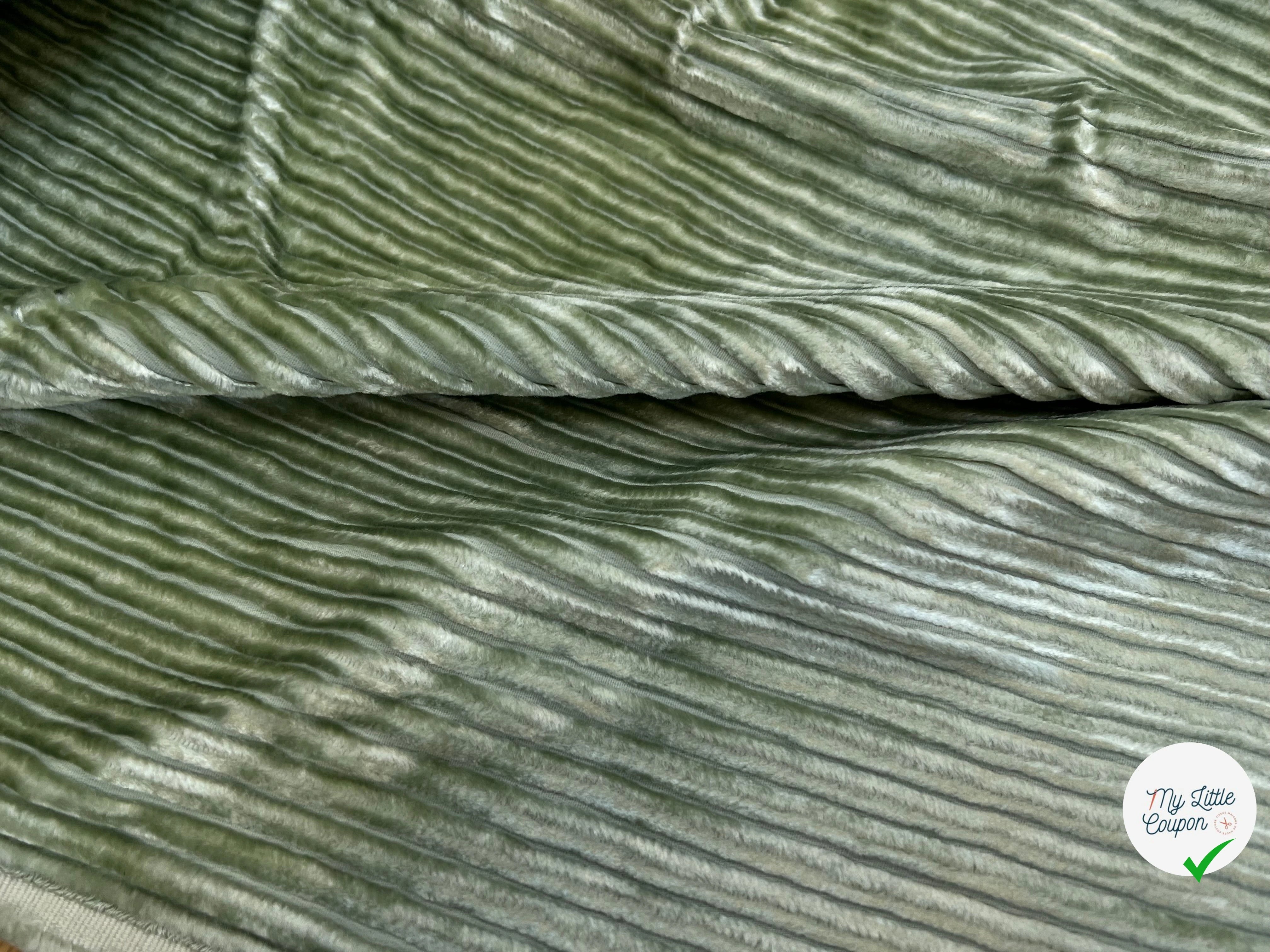 VELOURS GROSSES CÔTES AMANDE - My Little Coupon