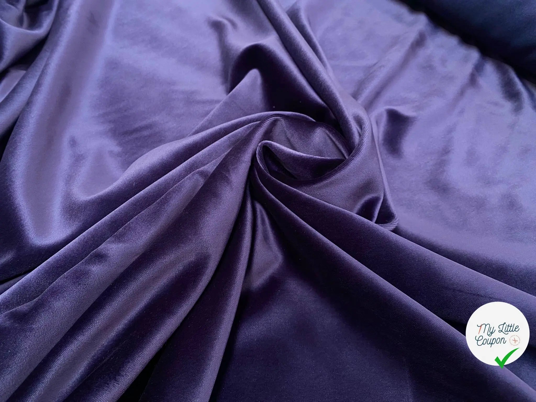 VELOURS LISSE BLEU - My Little Coupon