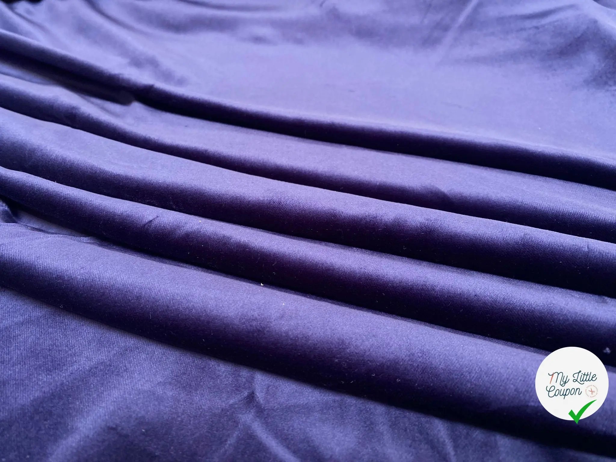 VELOURS LISSE BLEU - My Little Coupon