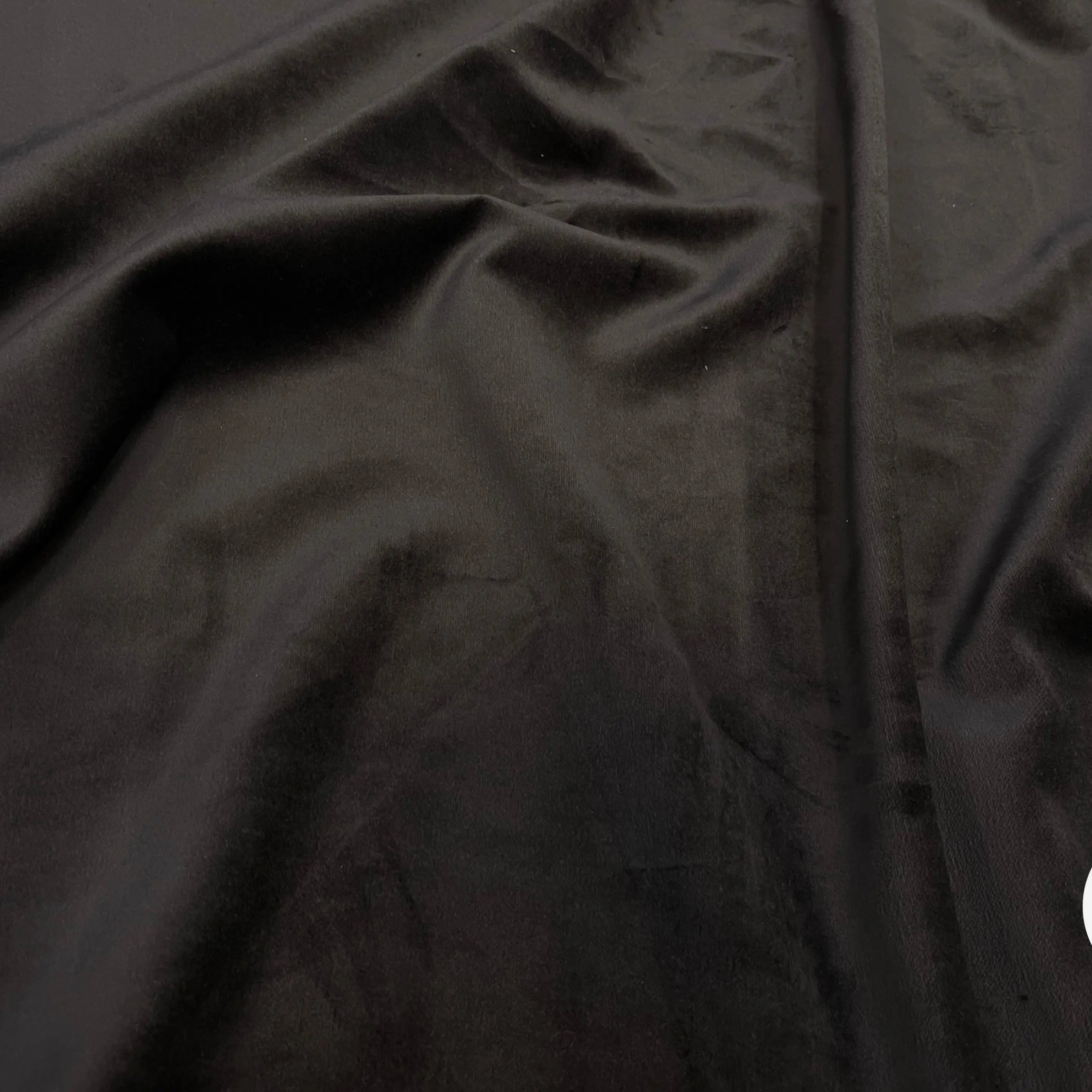 VELOURS LISSE COTON MARRON ITALIEN - My Little Coupon