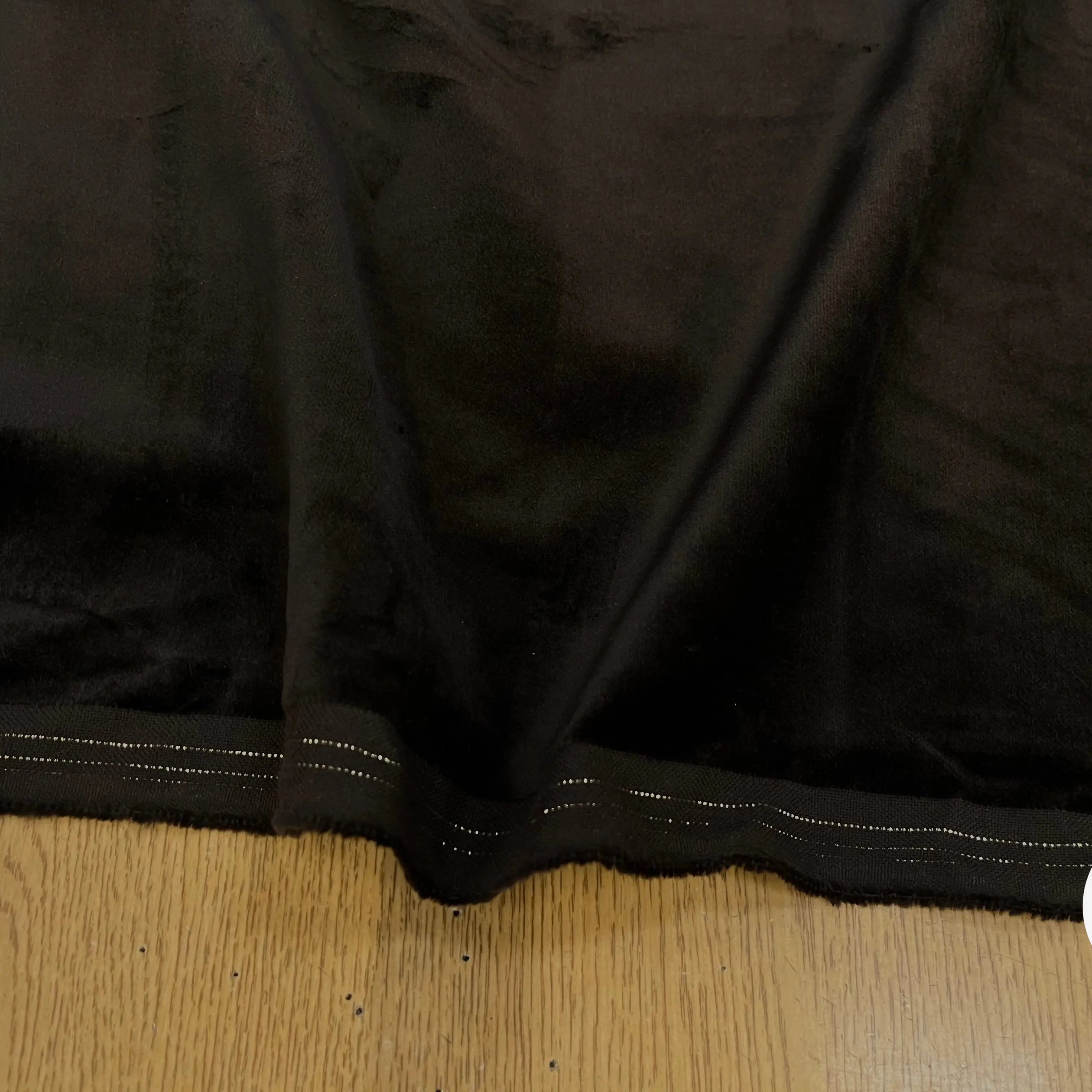 VELOURS LISSE COTON MARRON ITALIEN - My Little Coupon