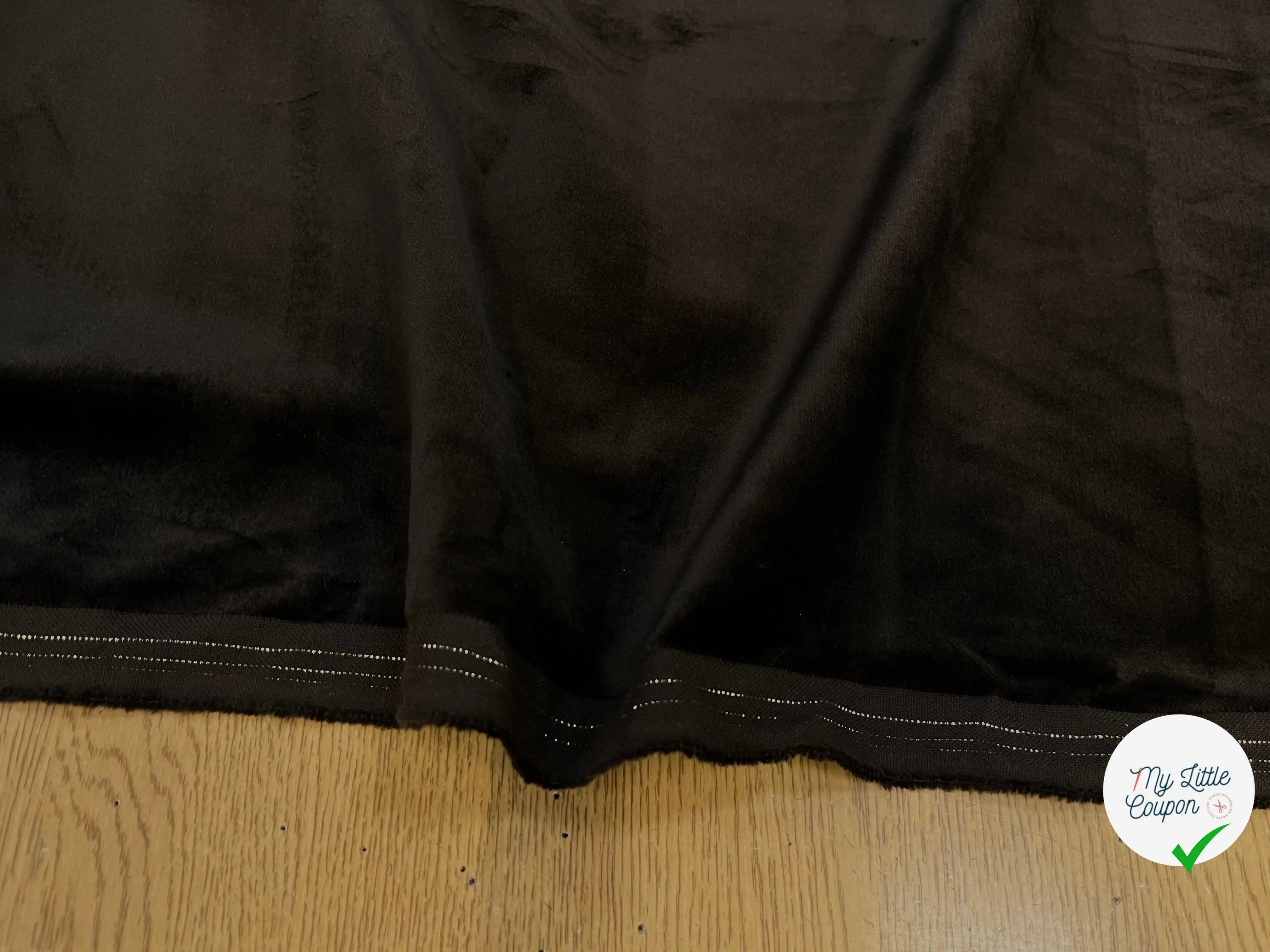 VELOURS LISSE COTON MARRON ITALIEN - My Little Coupon