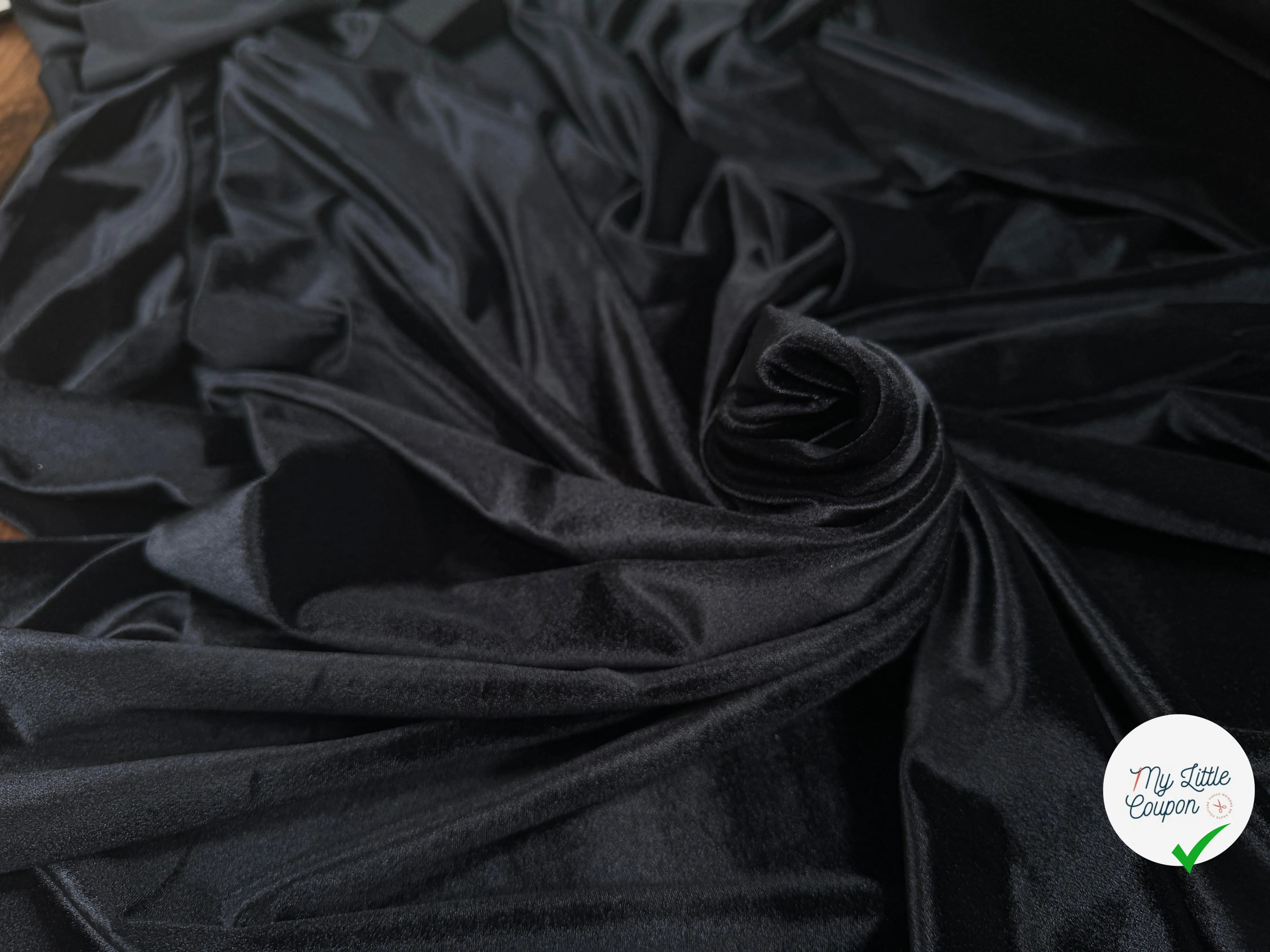VELOURS MAILLE NUIT NOIRE ITALIEN CARVICO - My Little Coupon