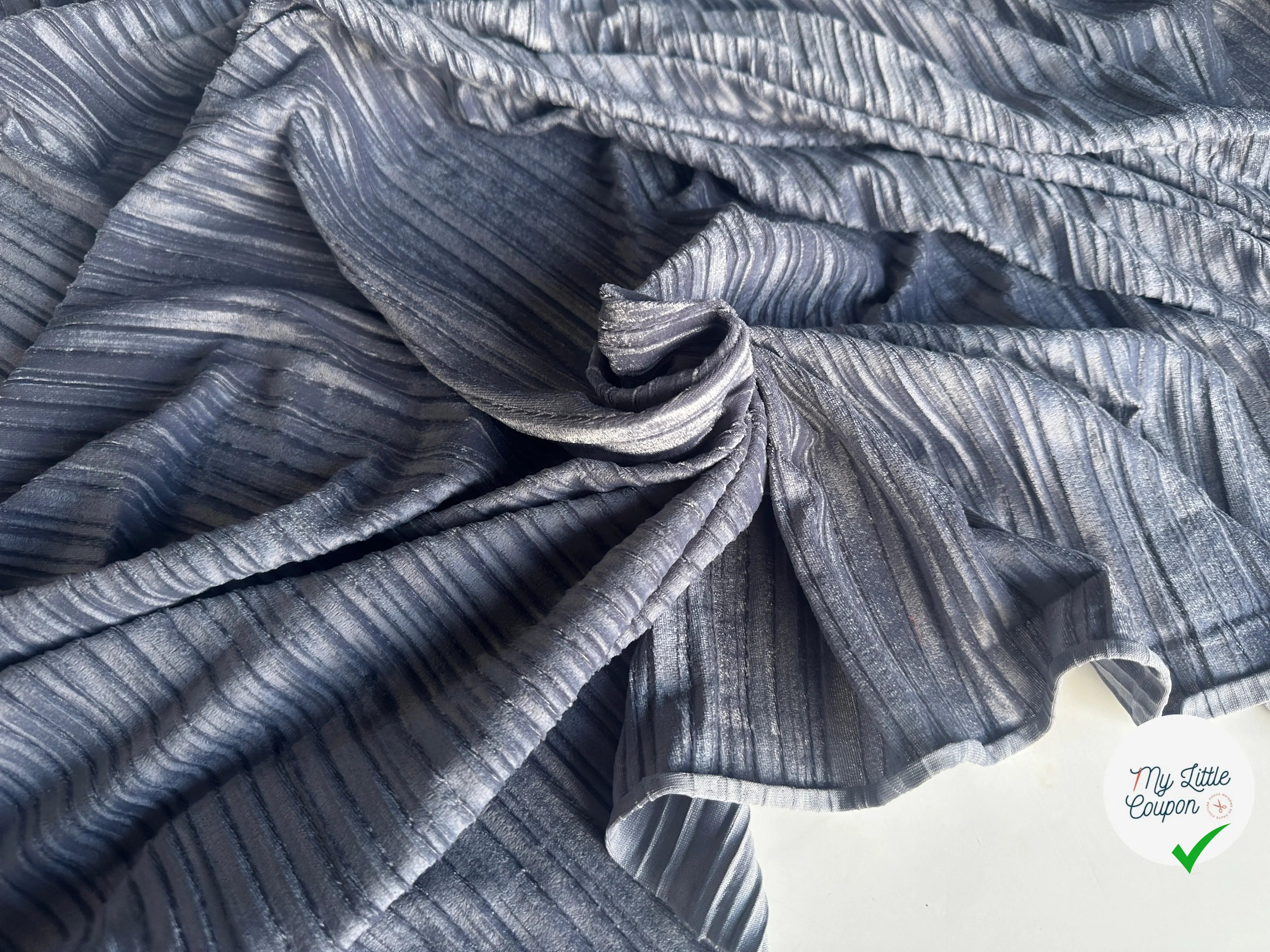 VELOURS PLISSÉ GRIS MLC INTERN