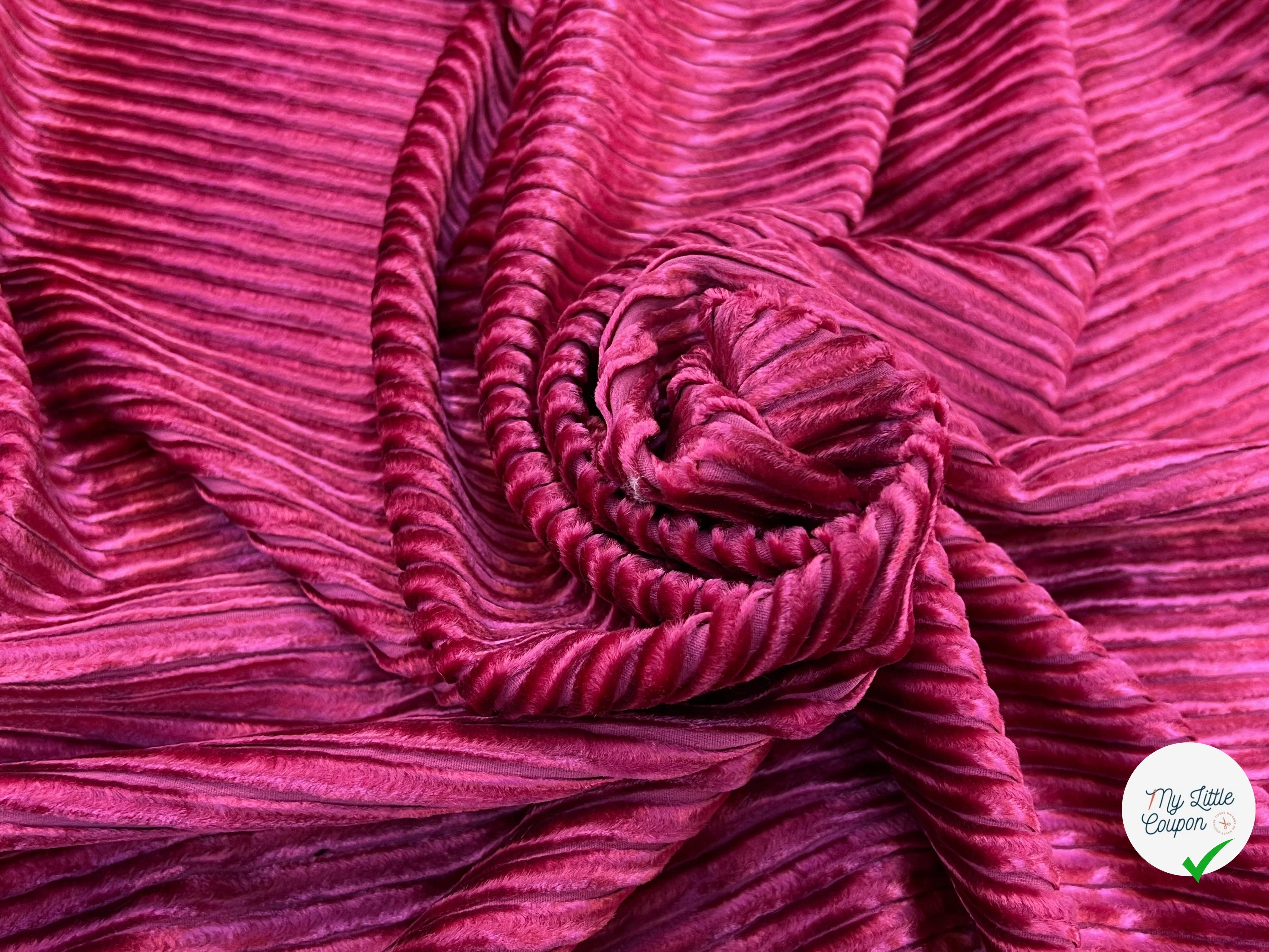 VELOURS PUEBELA ROSE 100% COTON - My Little Coupon