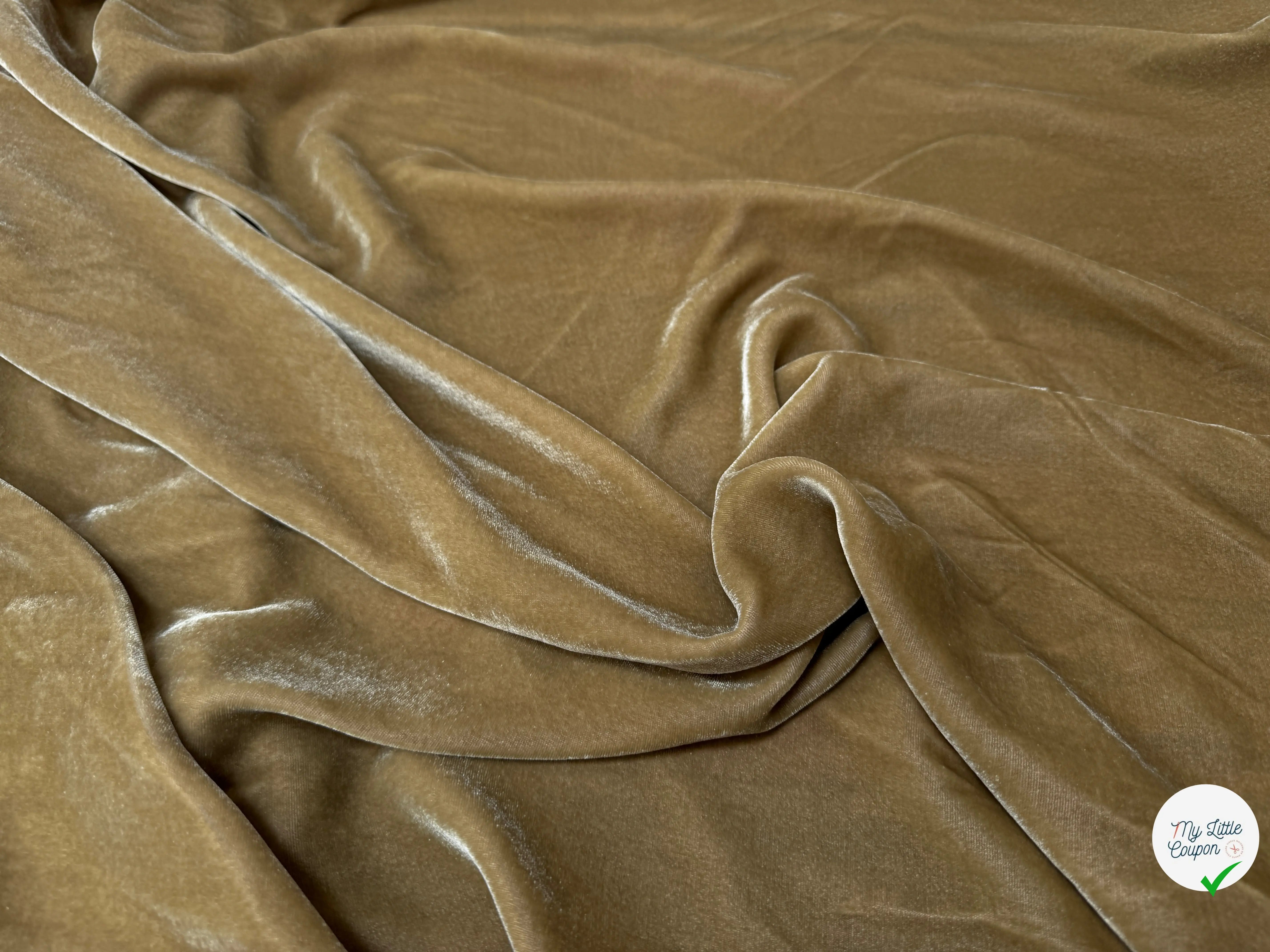 VELOURS VISCOSE 18%SOIE MIEL - My Little Coupon