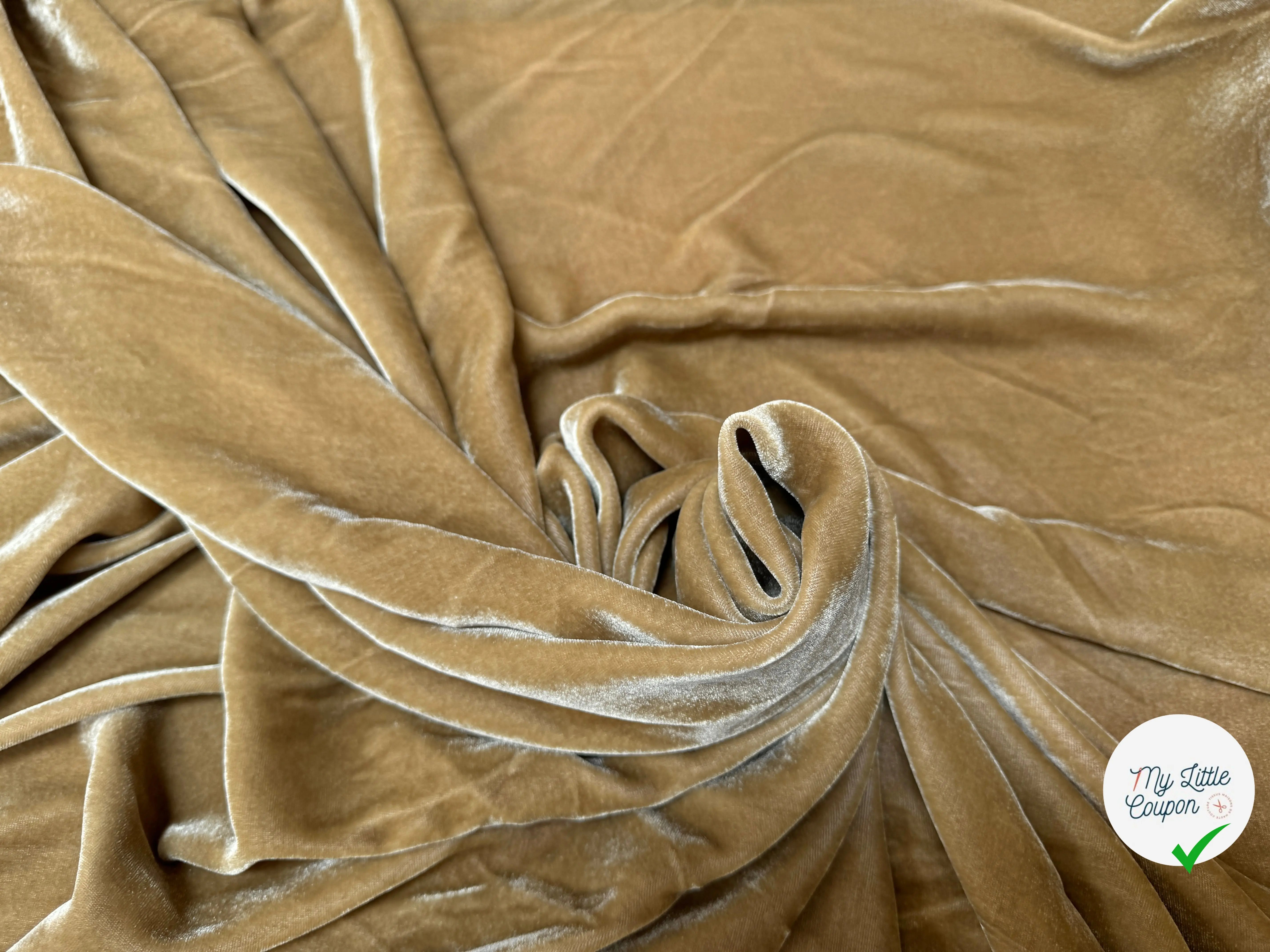 VELOURS VISCOSE 18%SOIE MIEL - My Little Coupon