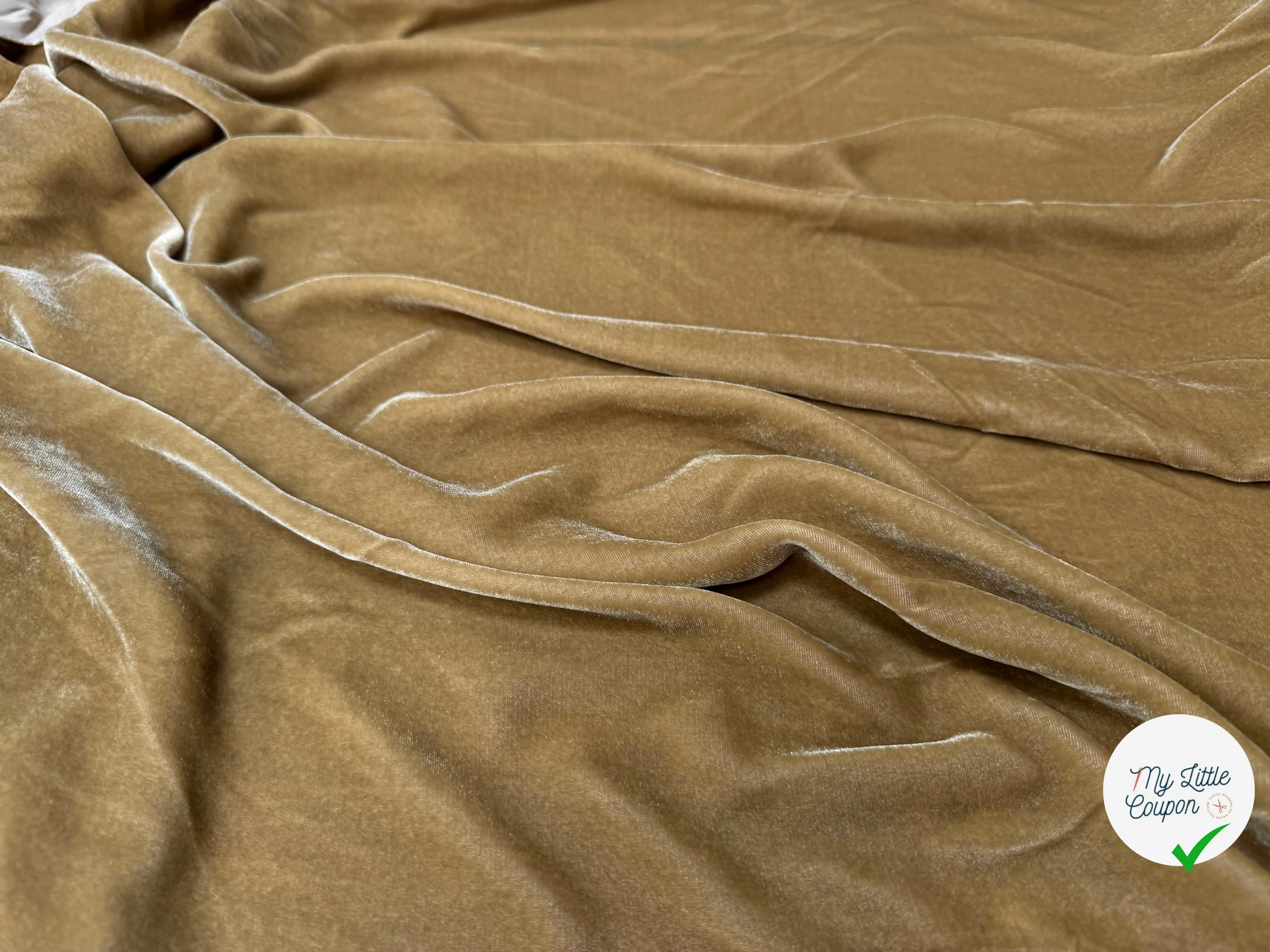 VELOURS VISCOSE 18%SOIE MIEL - My Little Coupon
