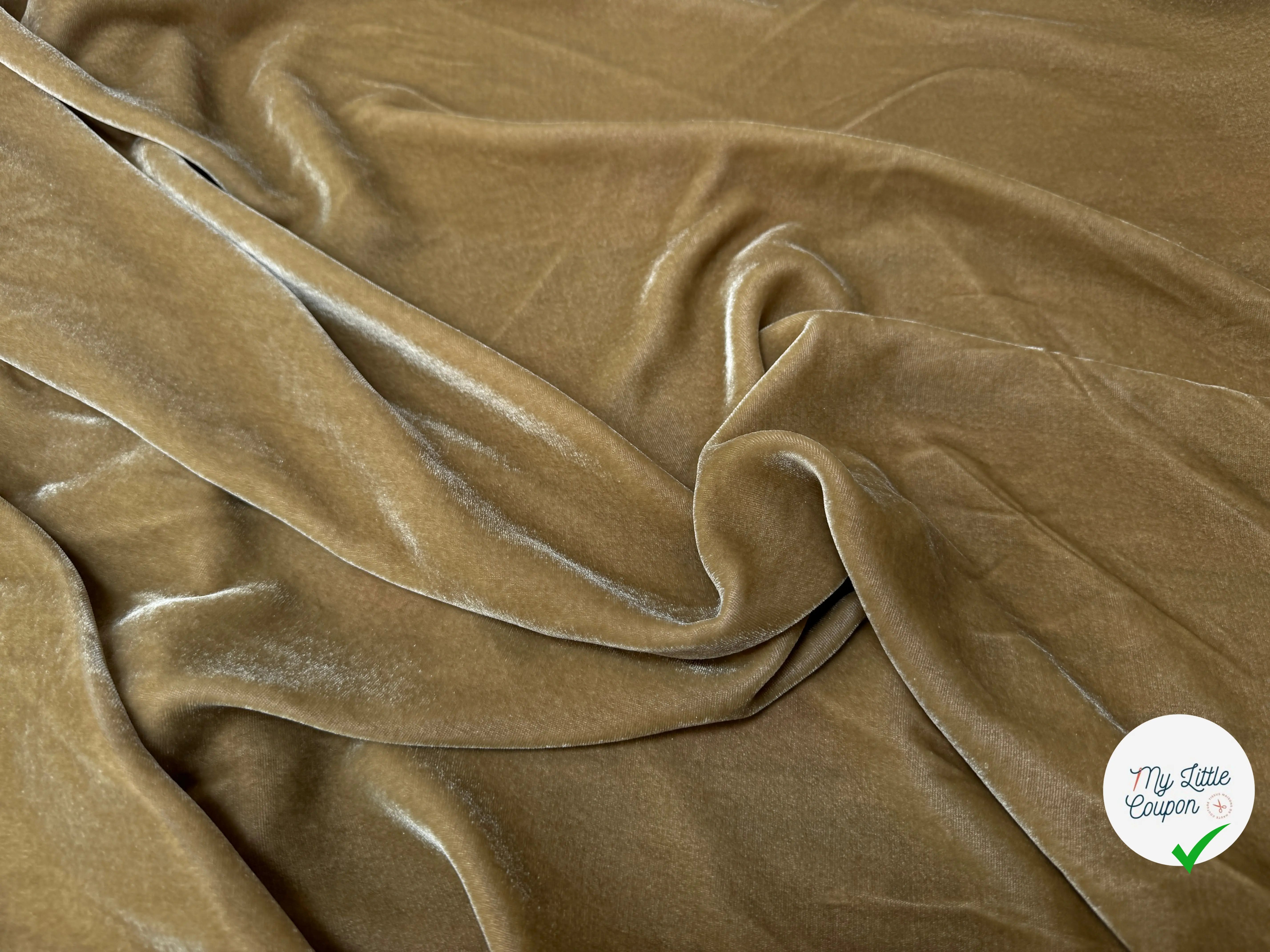 VELOURS VISCOSE 18%SOIE MIEL - My Little Coupon