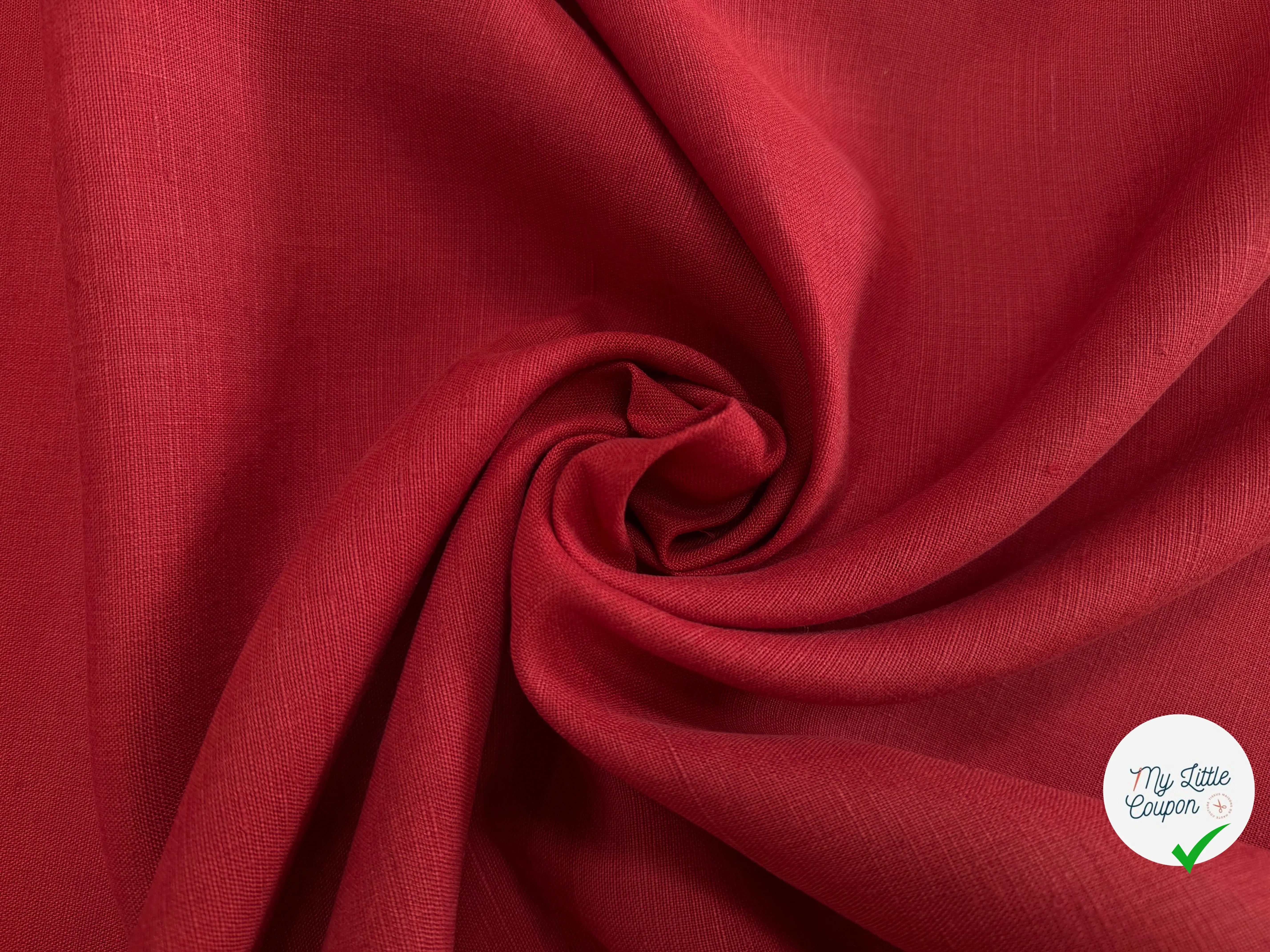 VERTICAL LINEN, Peppery Red - My Little Coupon