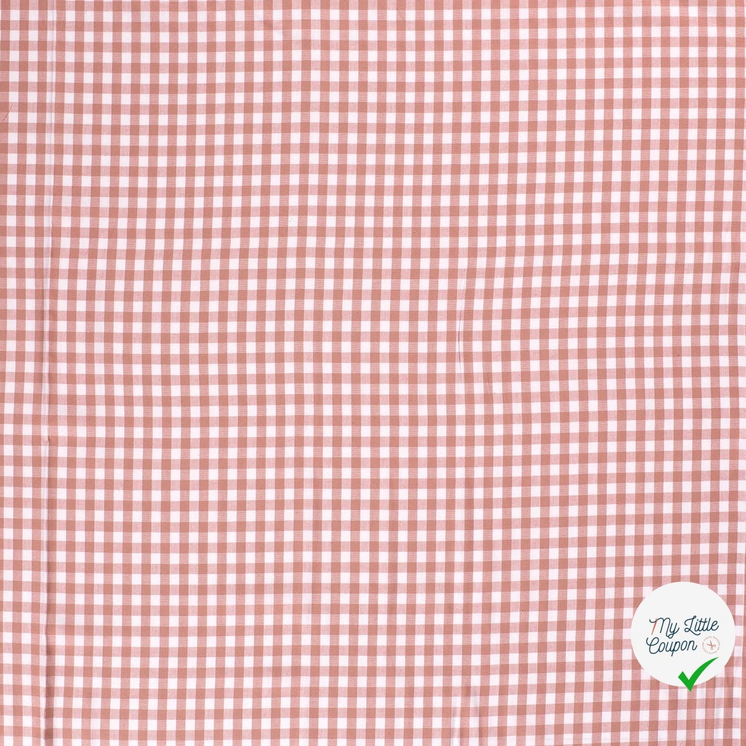 VICHY CARREAUX MOYENS COTON ROSE - My Little Coupon