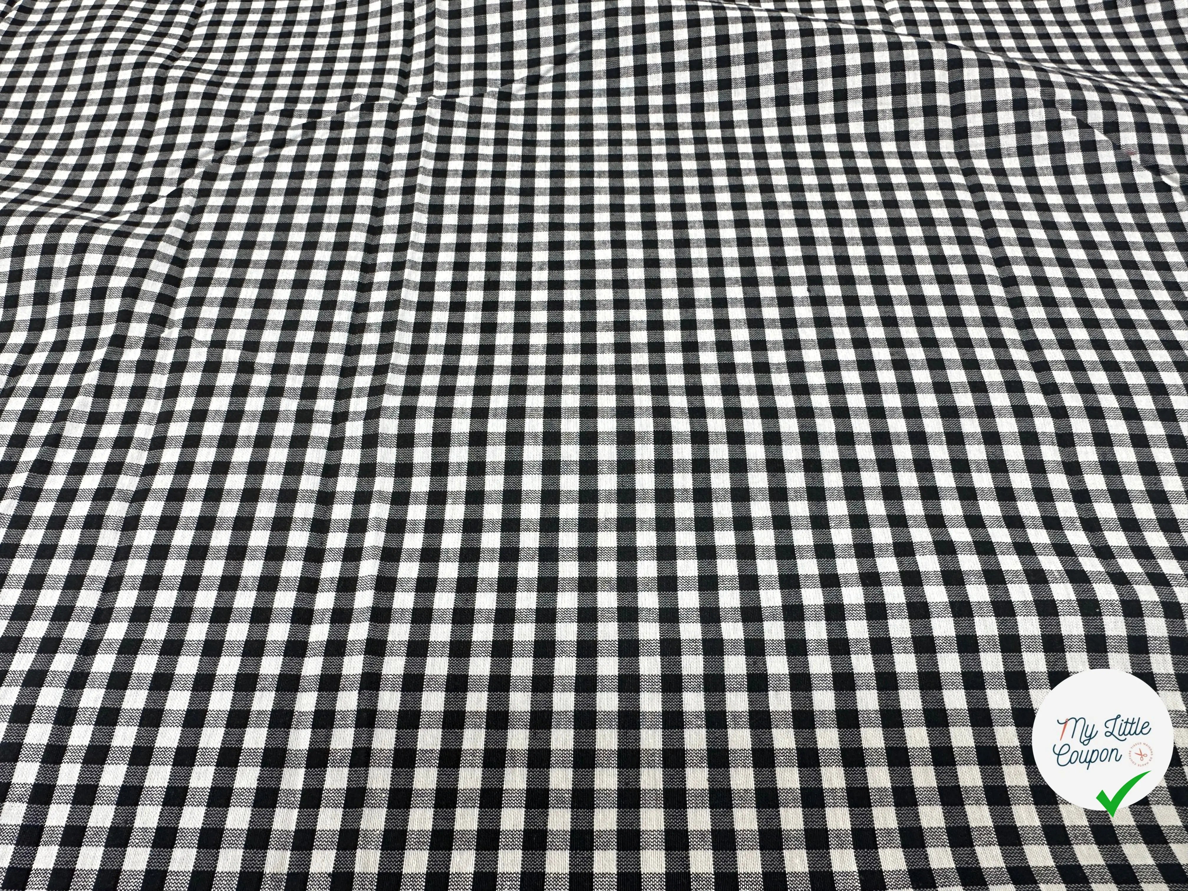 VICHY COTON NOIR ET BLANC - My Little Coupon