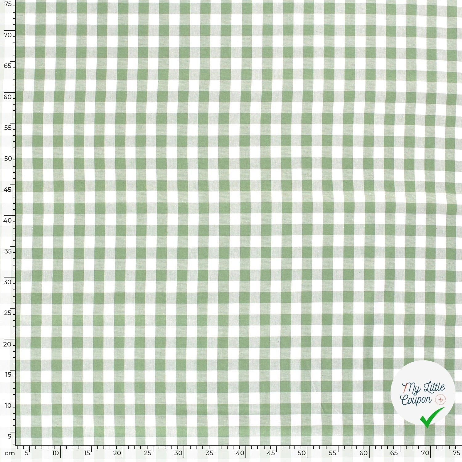 VICHY GROS CARREAUX COTON MENTHE - My Little Coupon