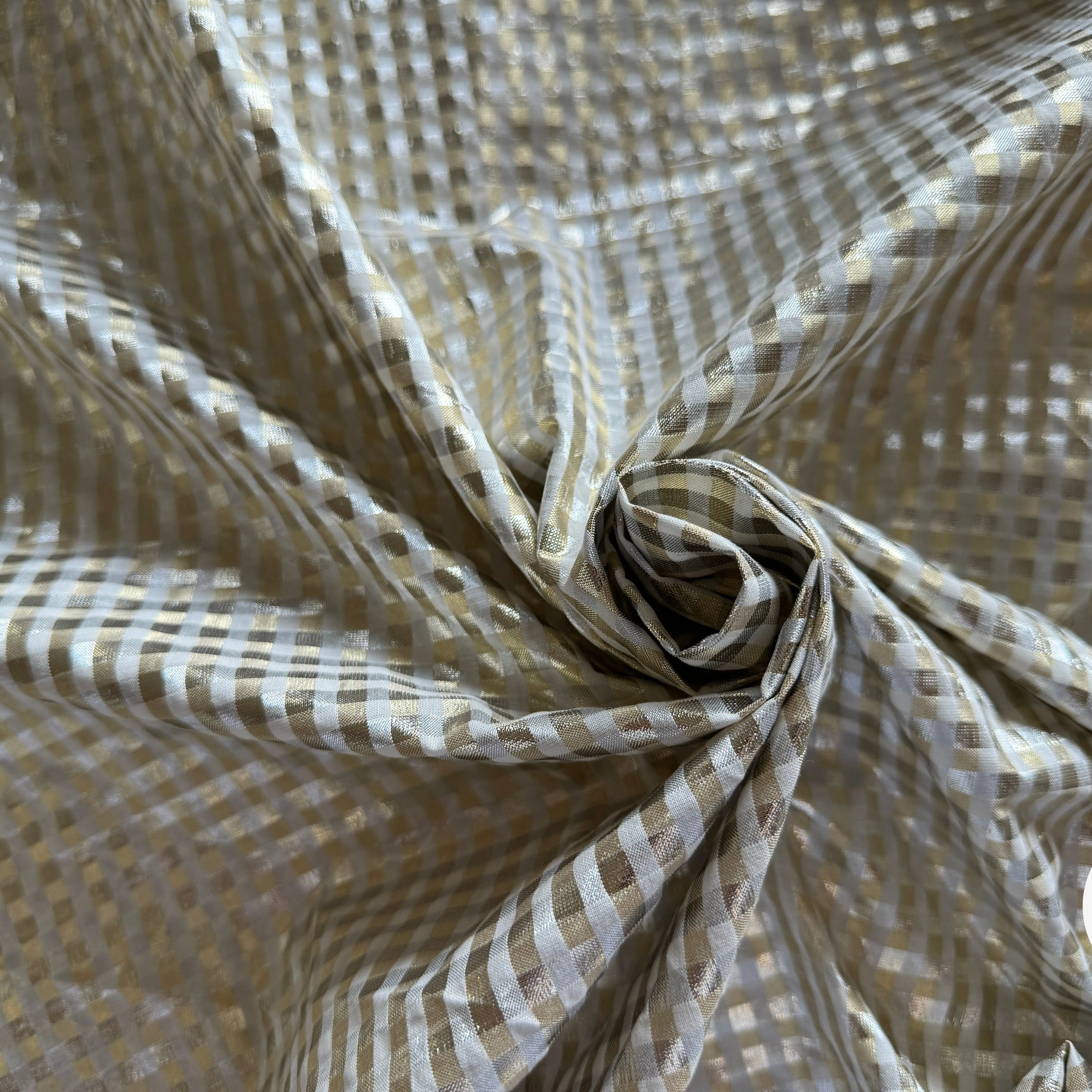 VICHY LAMÉ OR & LUNE 67%COTON - My Little Coupon