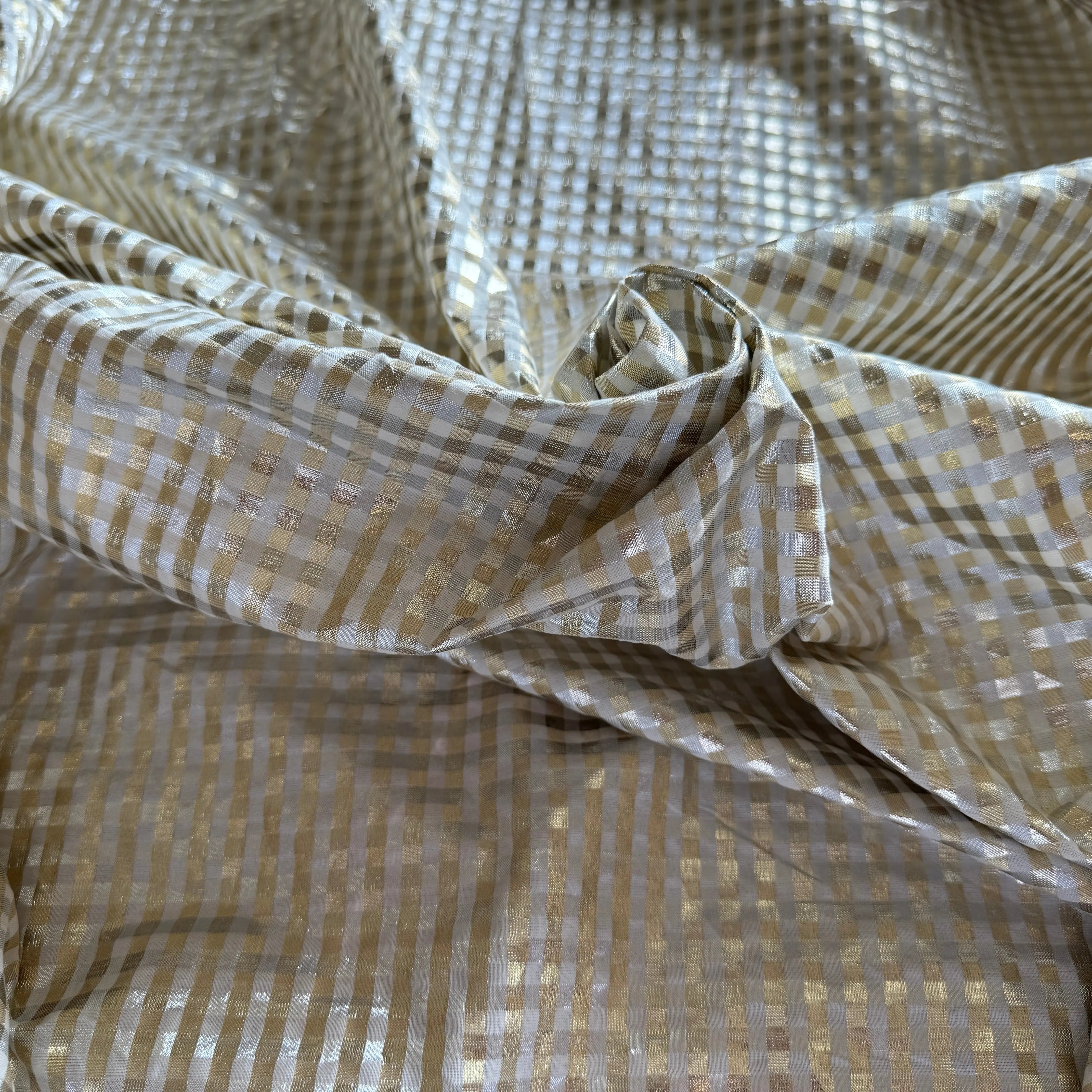 VICHY LAMÉ OR & LUNE 67%COTON - My Little Coupon