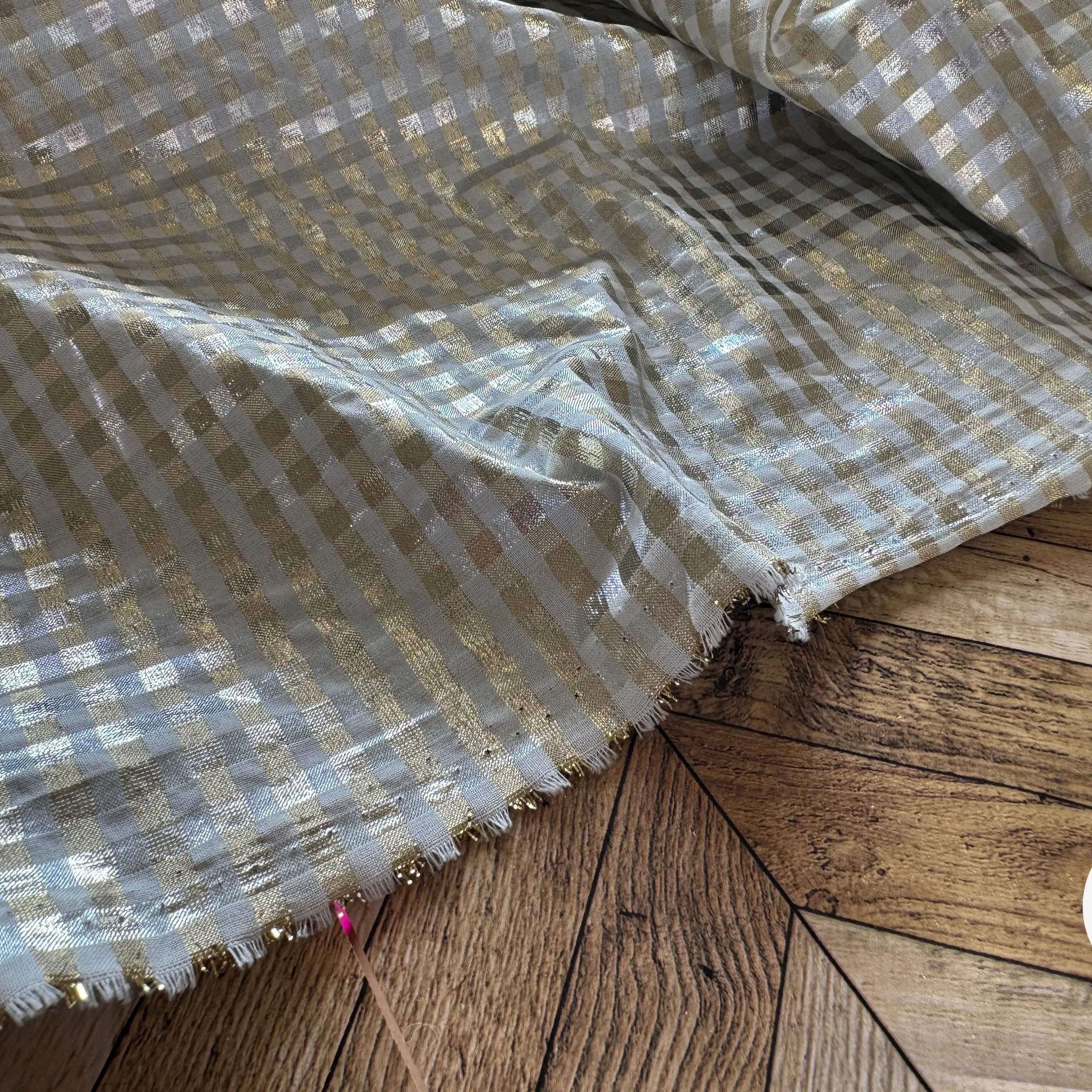 VICHY LAMÉ OR & LUNE 67%COTON - My Little Coupon