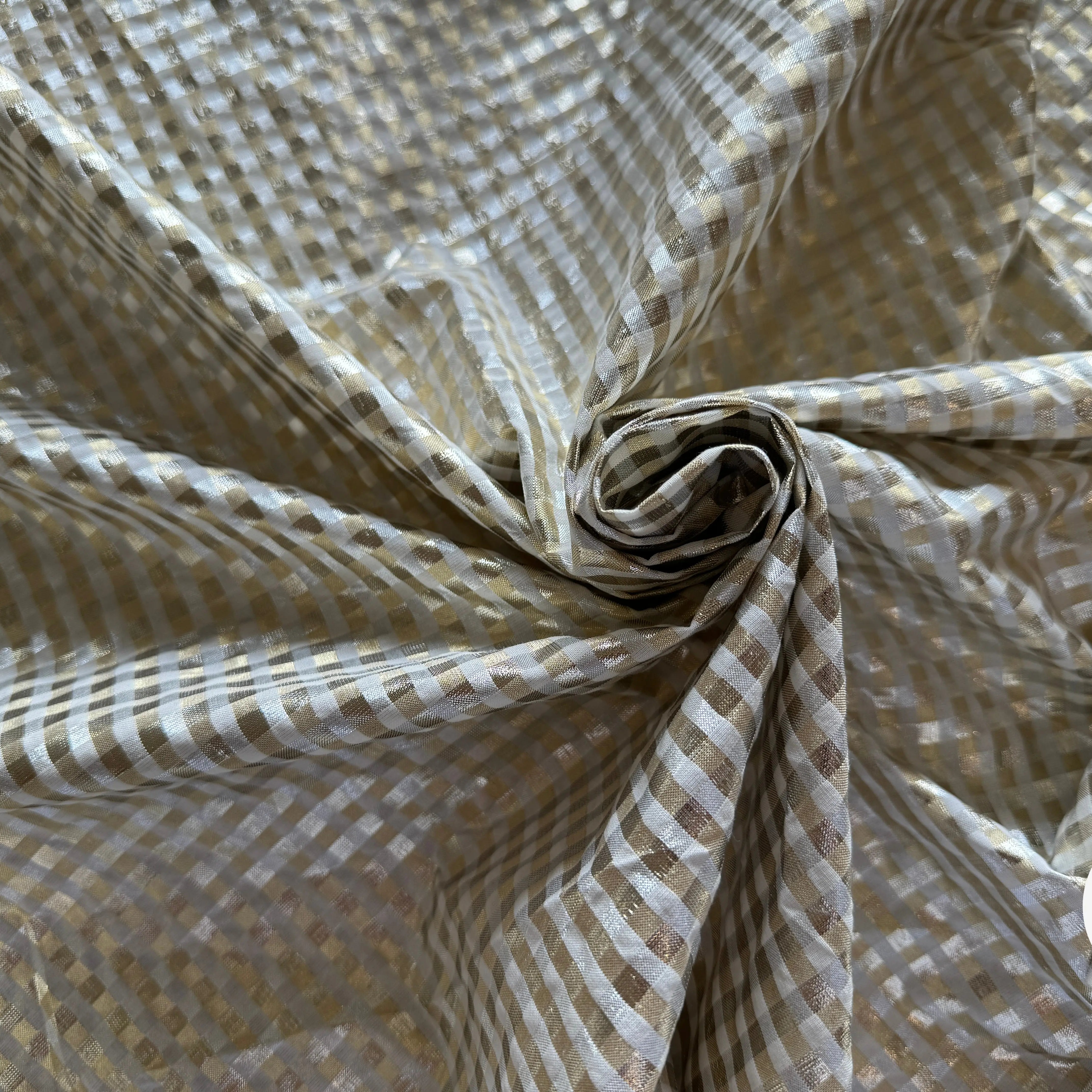 VICHY LAMÉ OR & LUNE 67%COTON - My Little Coupon