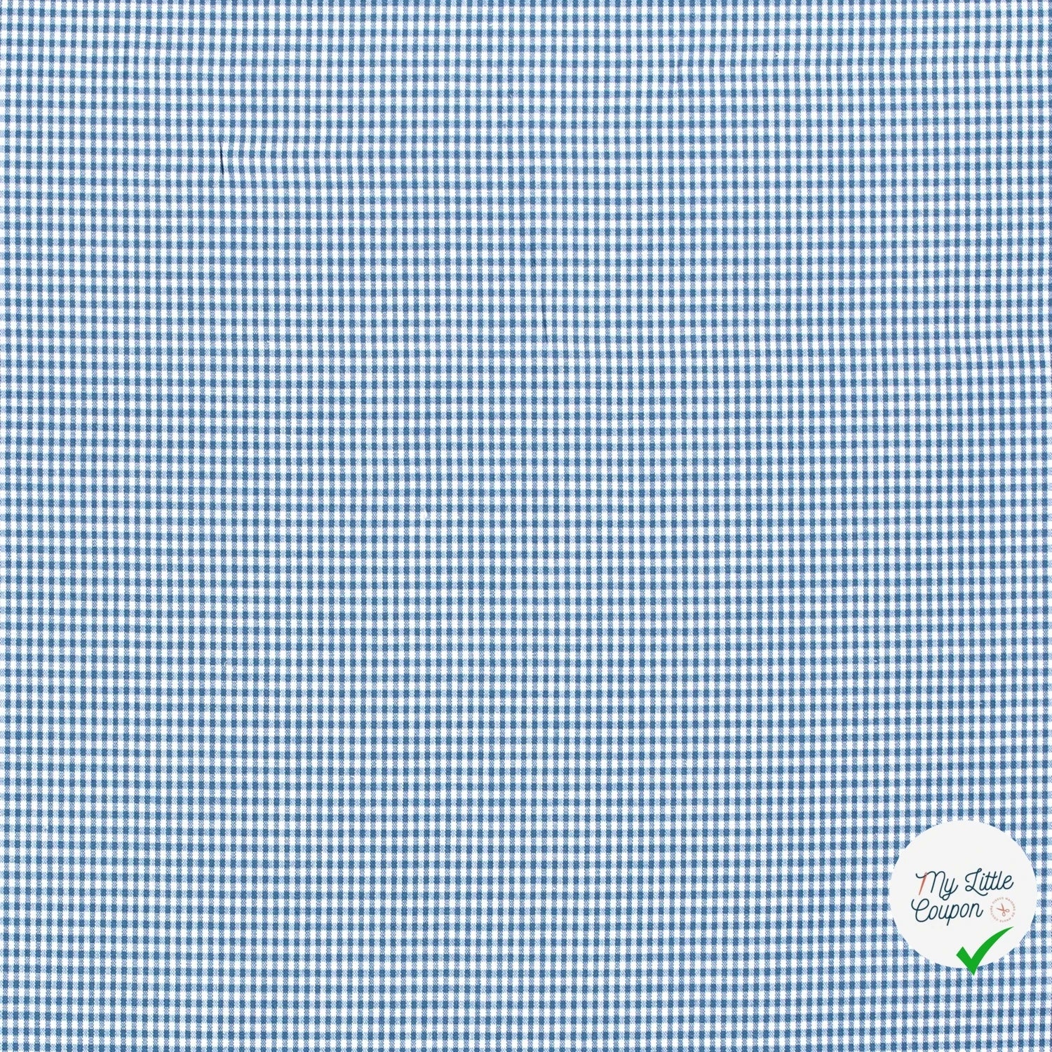 VICHY MINI CARREAUX COTON INDIGO - My Little Coupon