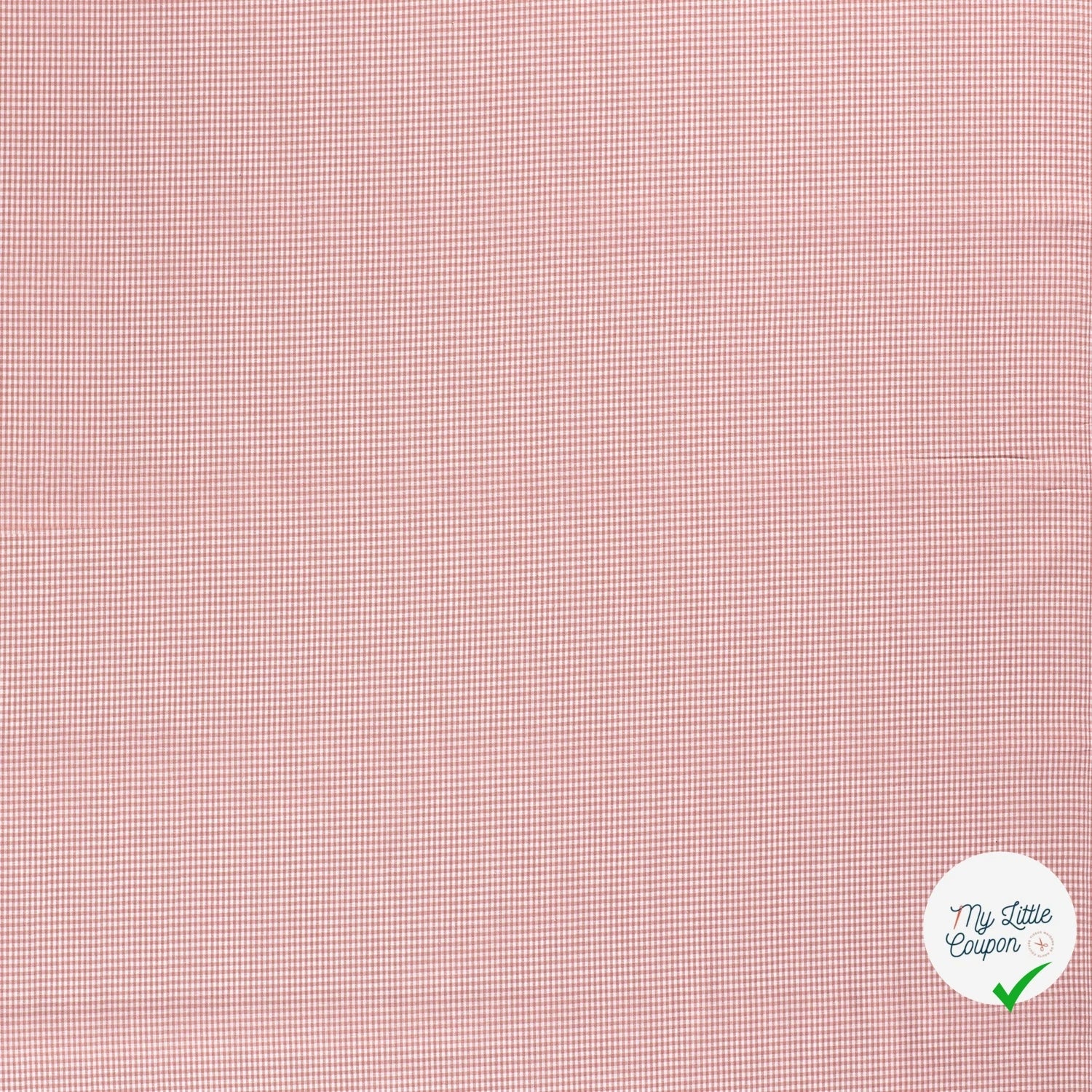 VICHY MINI CARREAUX COTON ROSE CHOCO - My Little Coupon