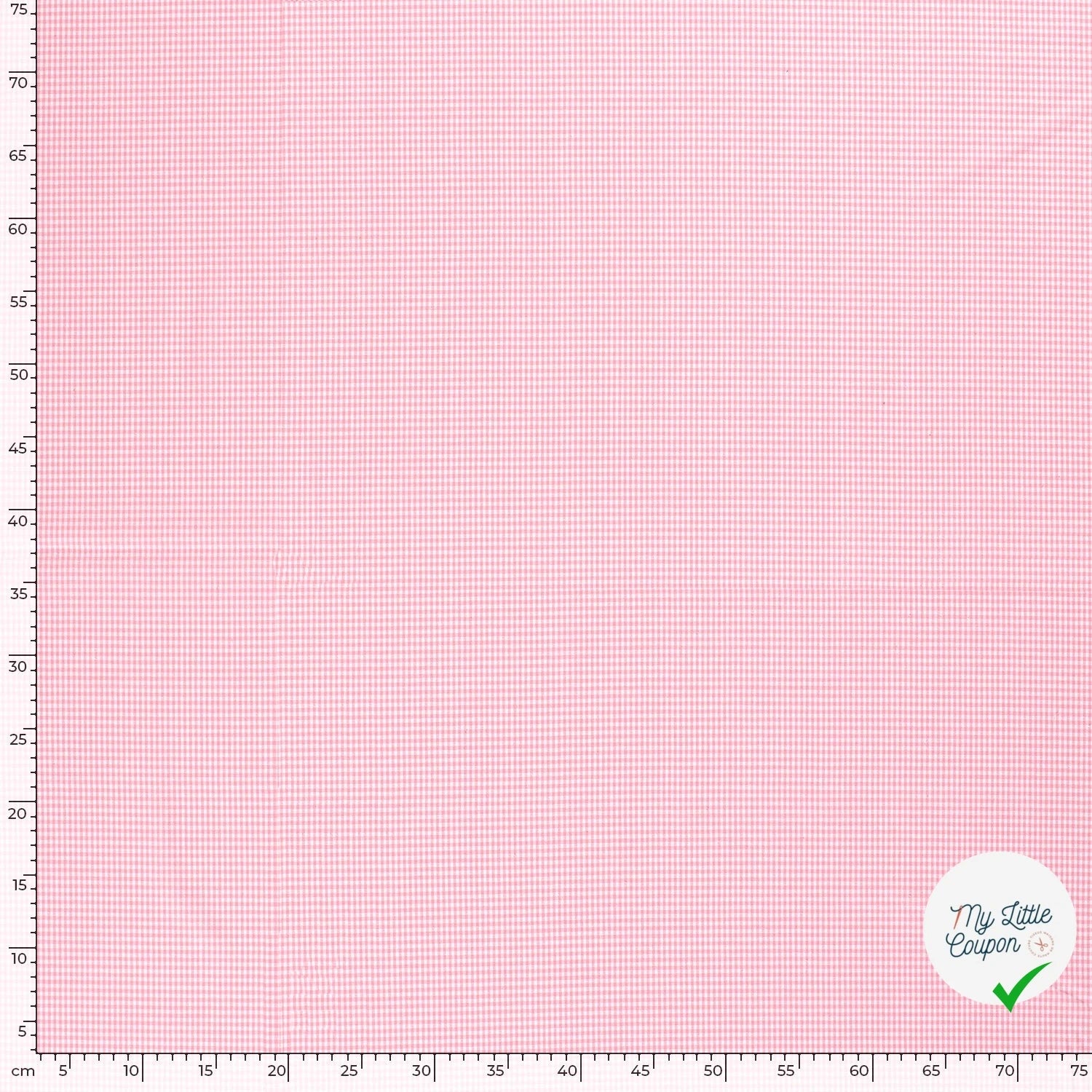 VICHY MINI CARREAUX COTON ROSE - My Little Coupon
