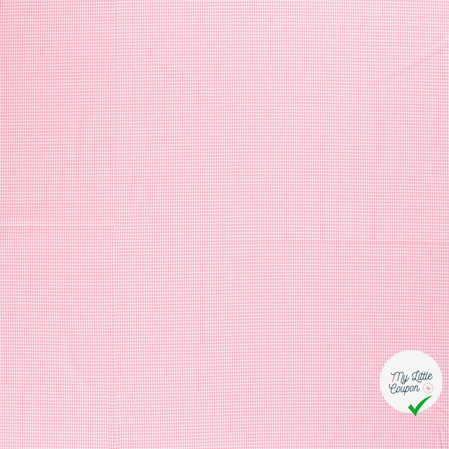 VICHY MINI CARREAUX COTON ROSE - My Little Coupon