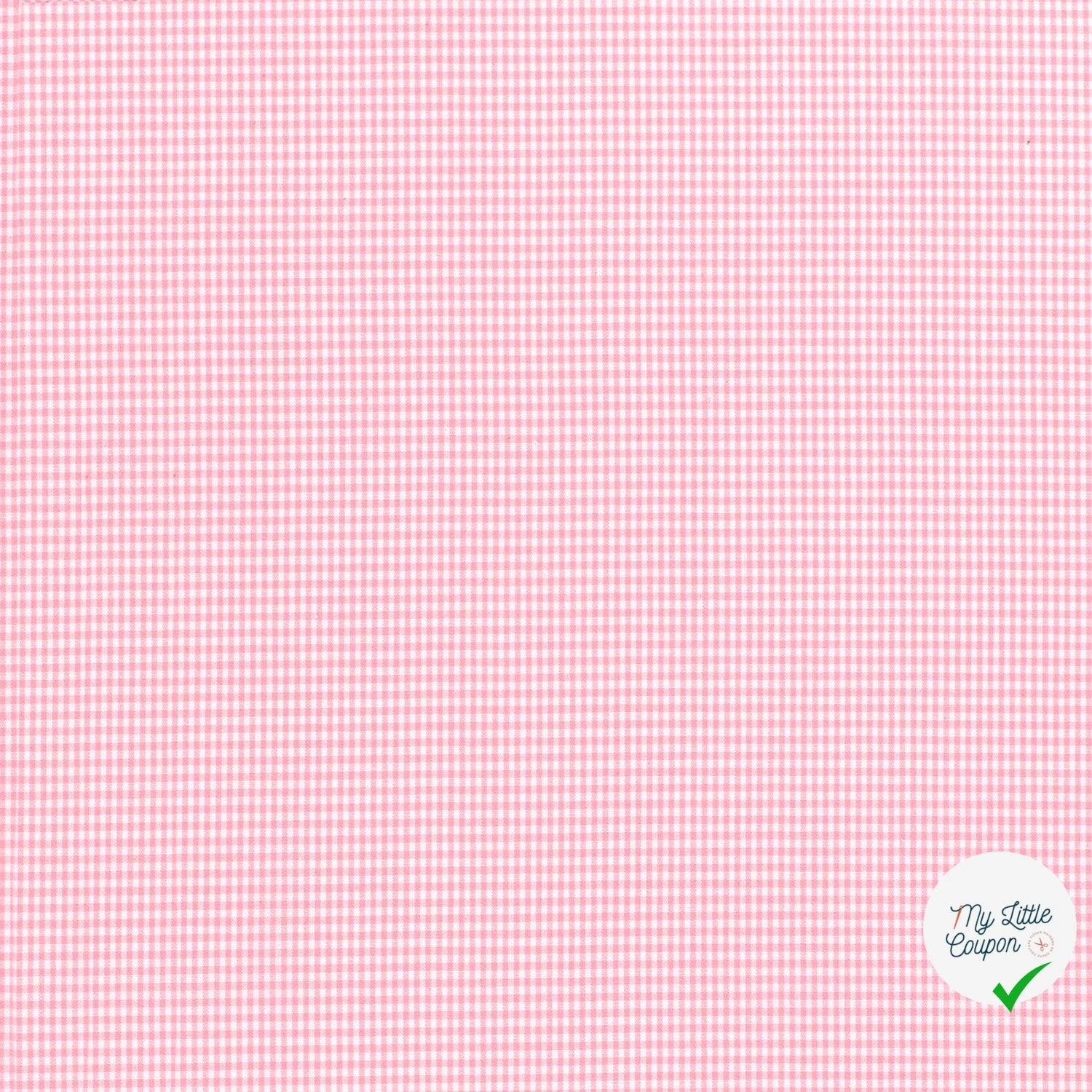 VICHY MINI CARREAUX COTON ROSE - My Little Coupon