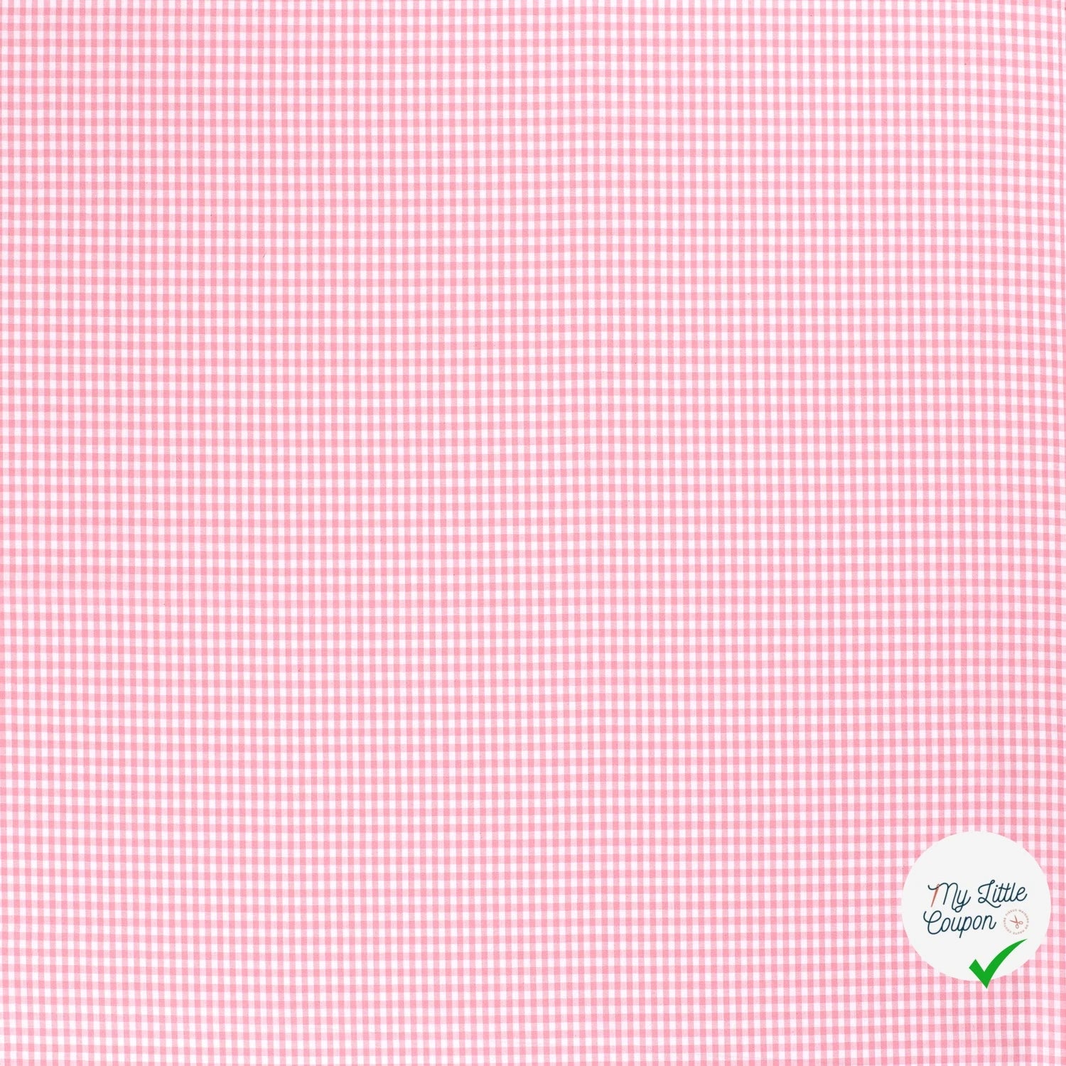 VICHY PETITS CARREAUX COTON ROSE - My Little Coupon