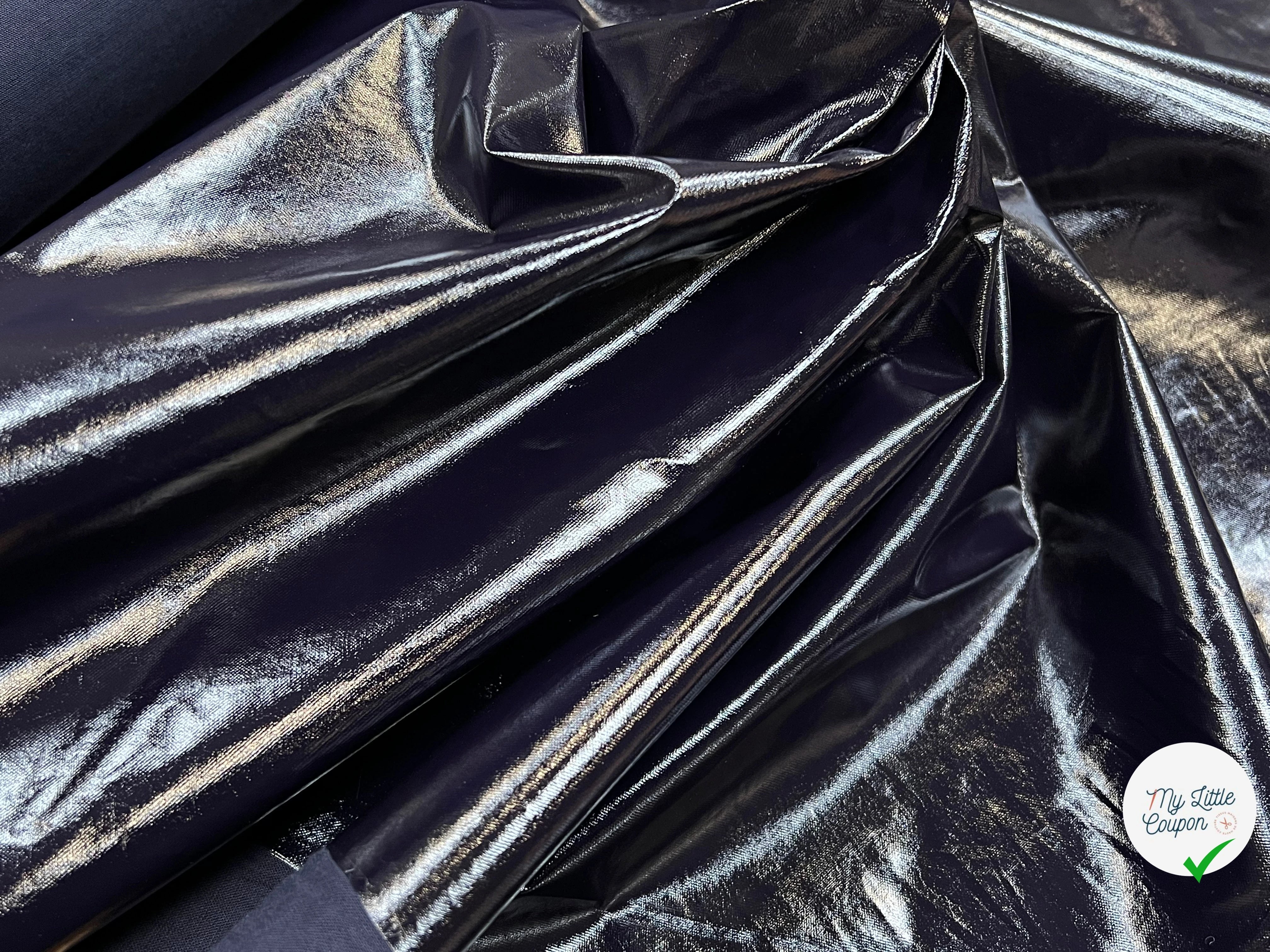 VINYL CONTRECOLLÉ 57% VISCOSE ET 35% LIN BLEU NUIT - My Little Coupon