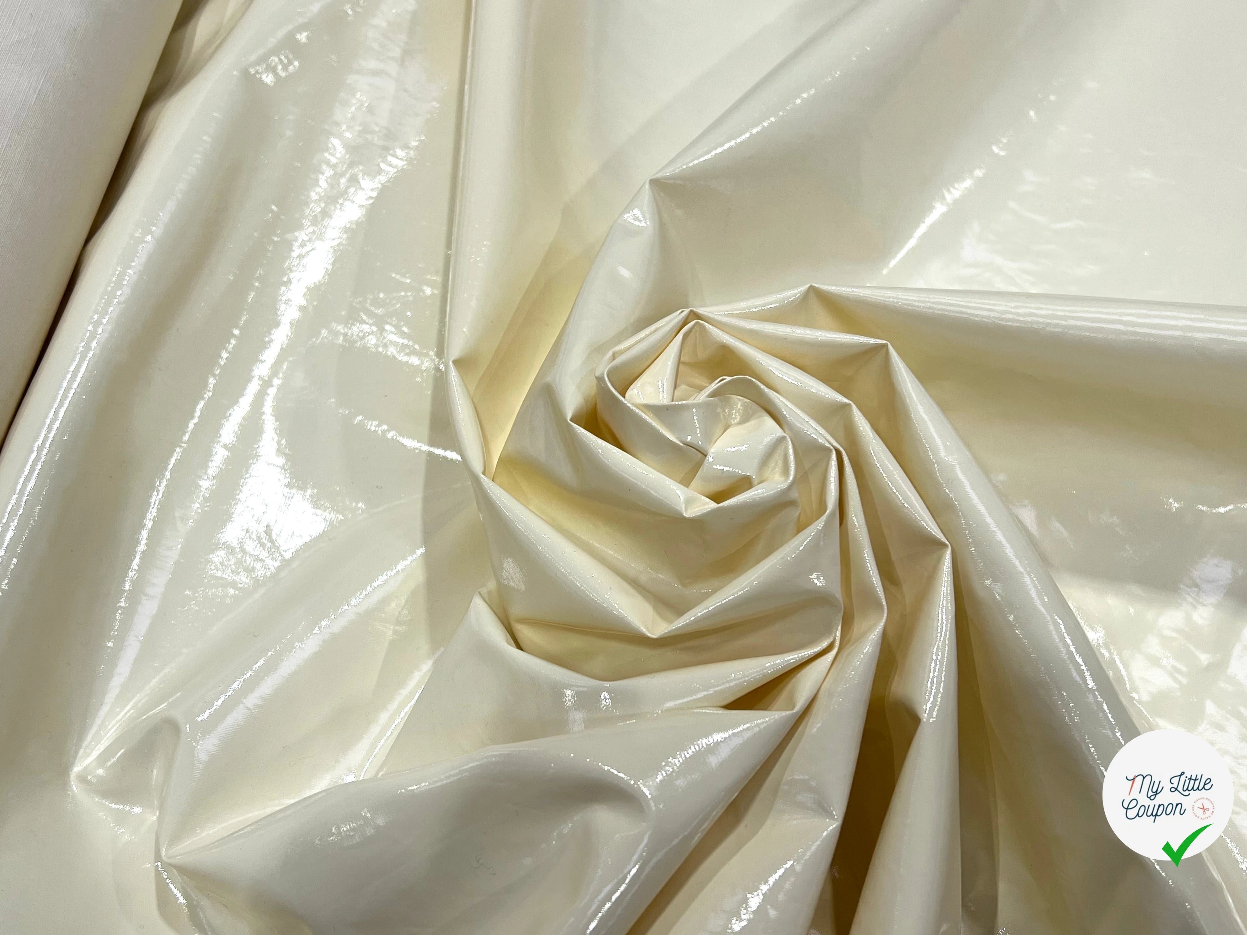 VINYL CONTRECOLLÉ ÉCRU VANILLE 50% COTON 130CM - My Little Coupon