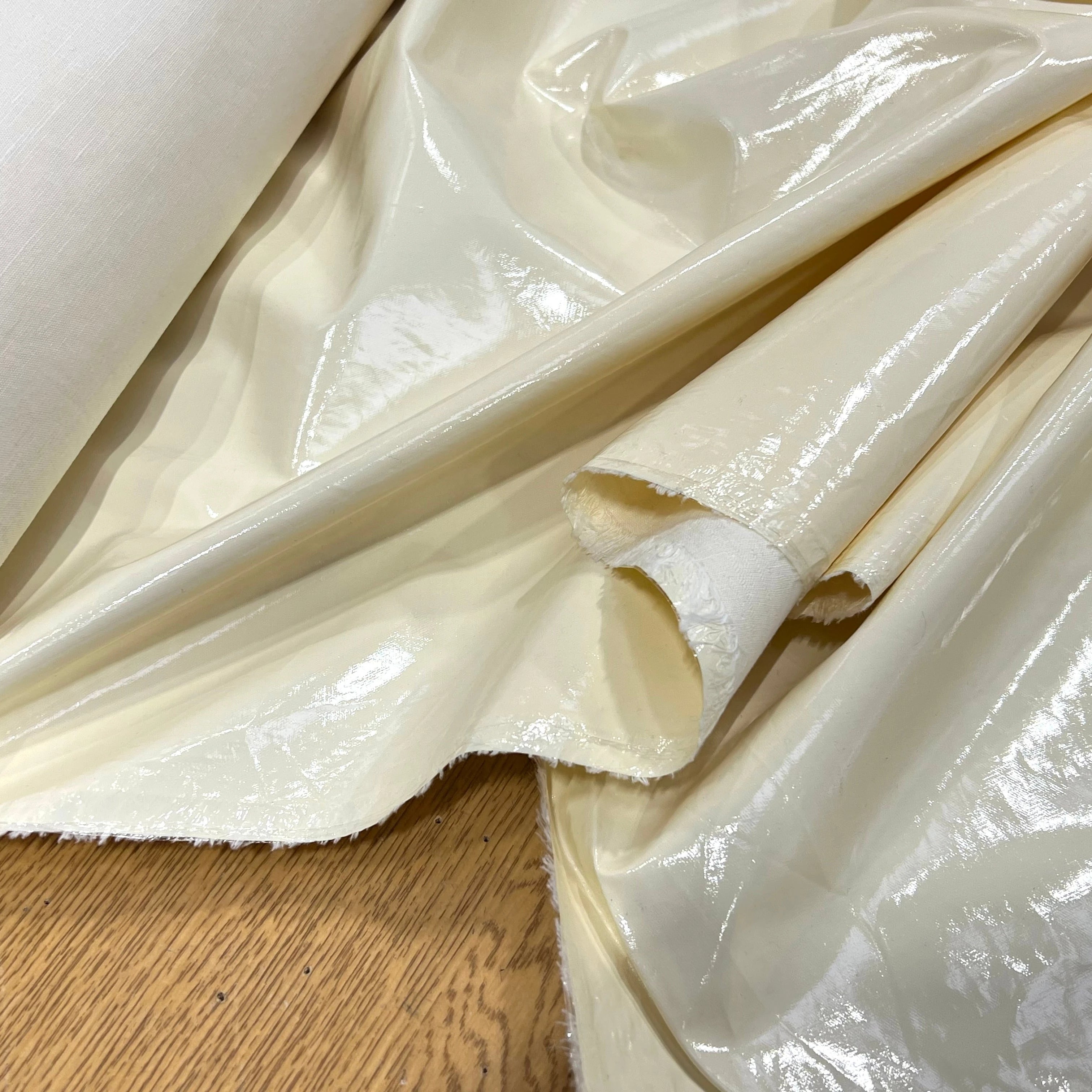 VINYL CONTRECOLLÉ ÉCRU VANILLE 50% COTON 130CM - My Little Coupon