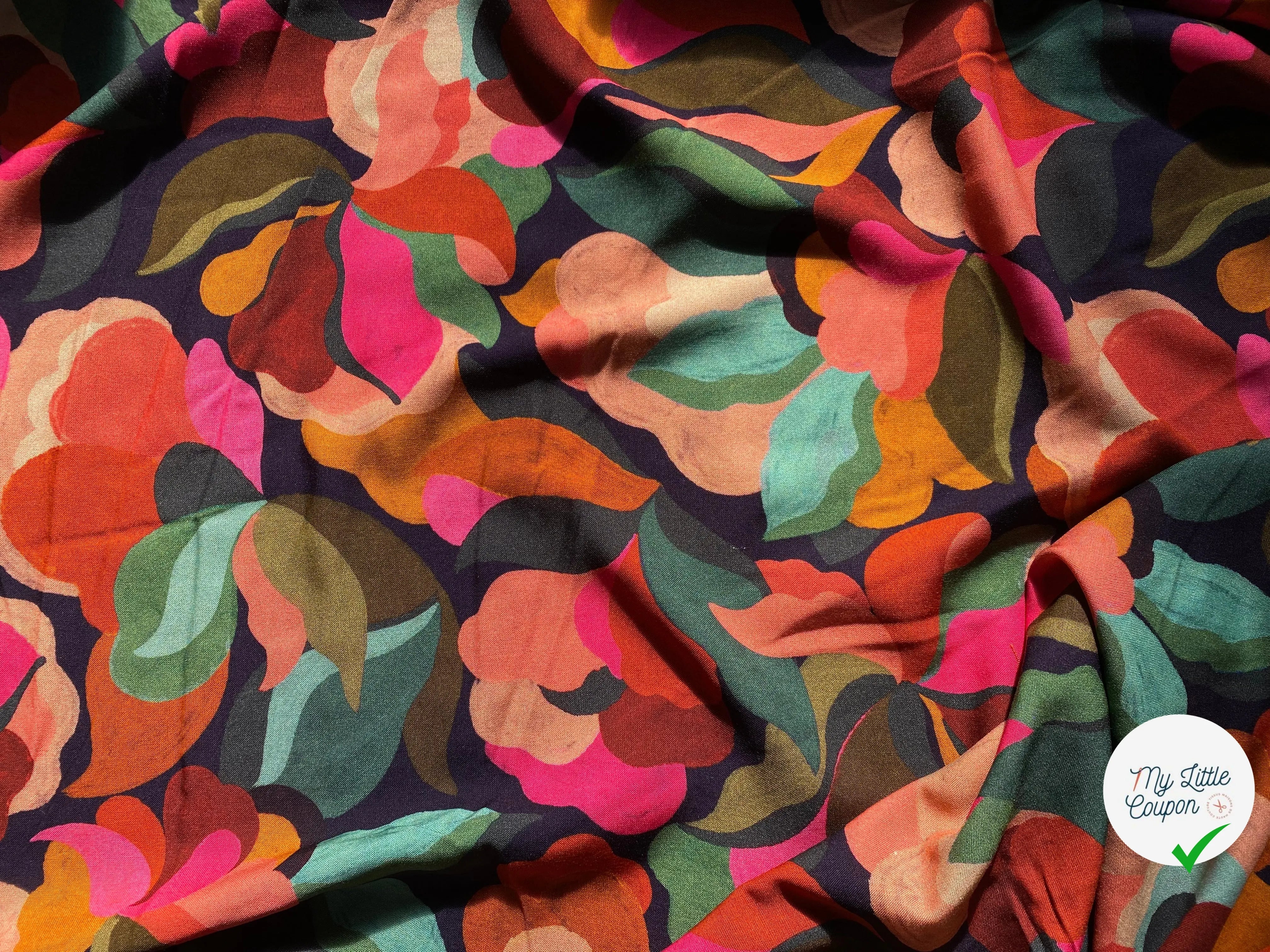 VISCOSE ABIGAEL NOIR / MULTICO - My Little Coupon