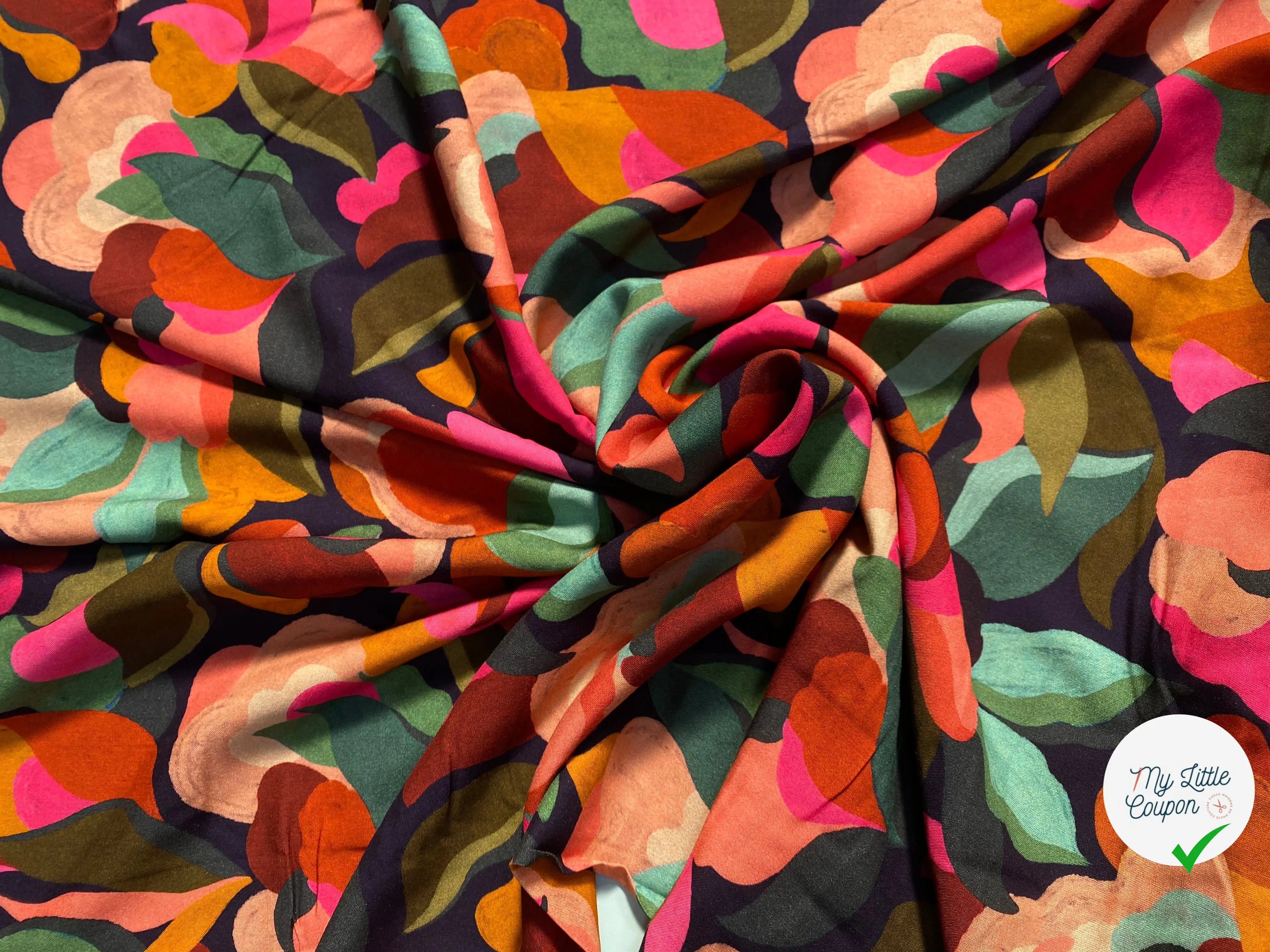 VISCOSE ABIGAEL NOIR / MULTICO - My Little Coupon