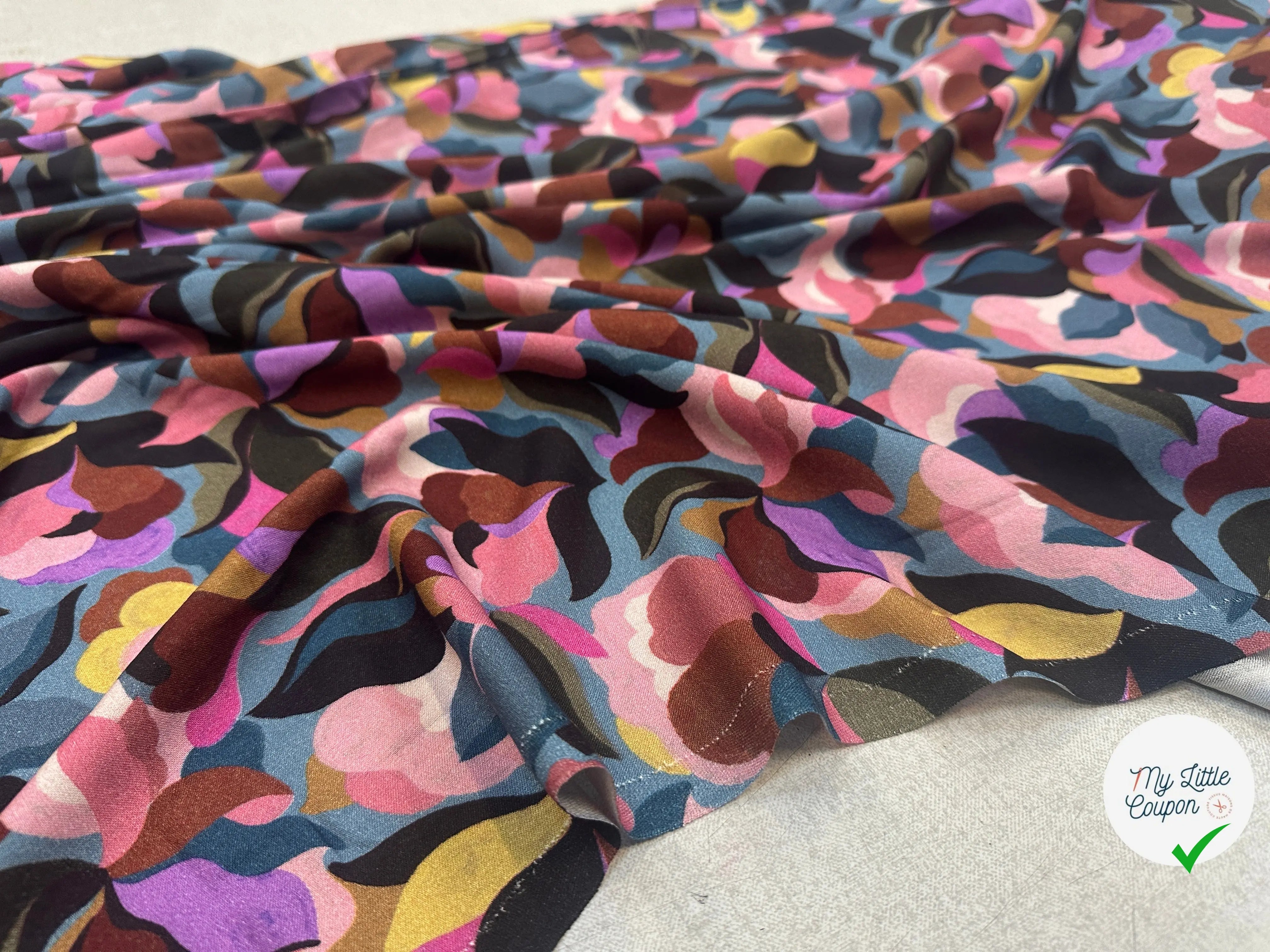 VISCOSE ABIVA PETALE / BLEU VIOLET MLC INTERN