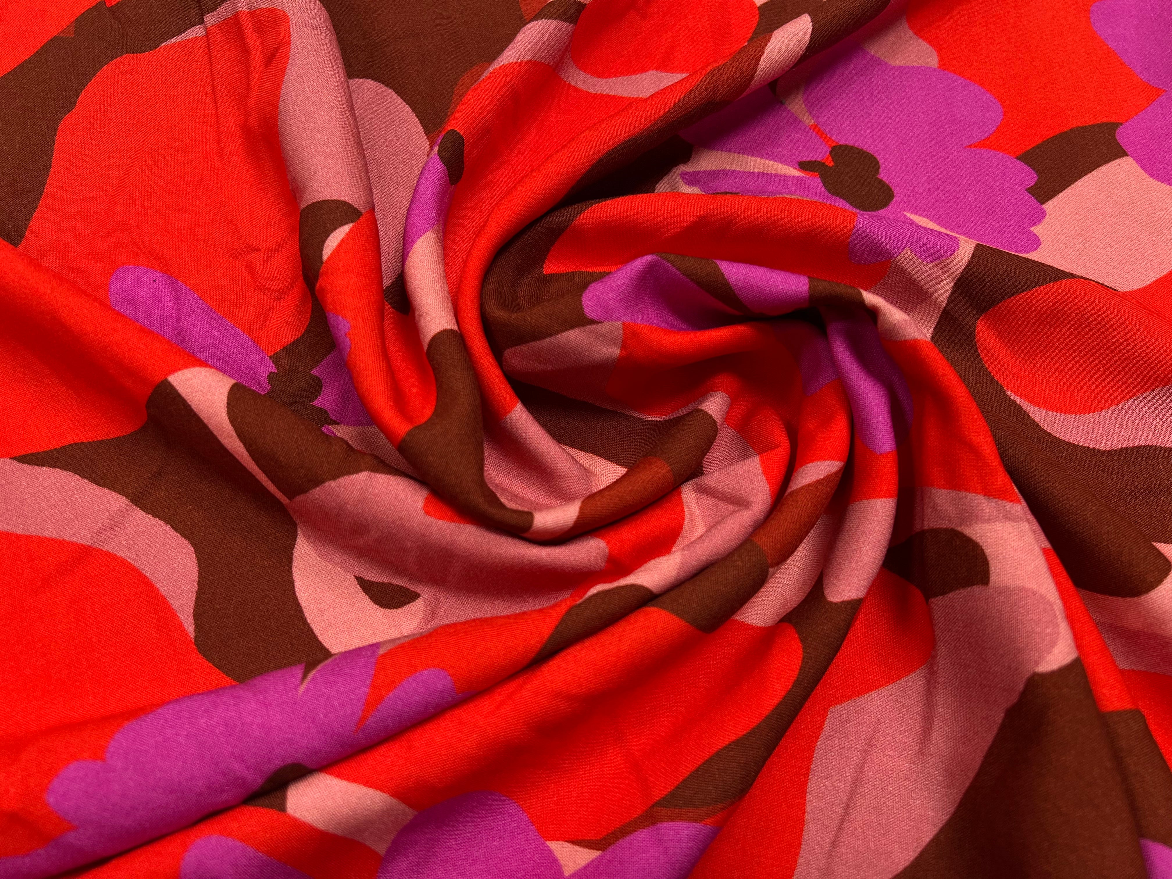 VISCOSE AIMAEL ROUGE / VIOLET - My Little Coupon