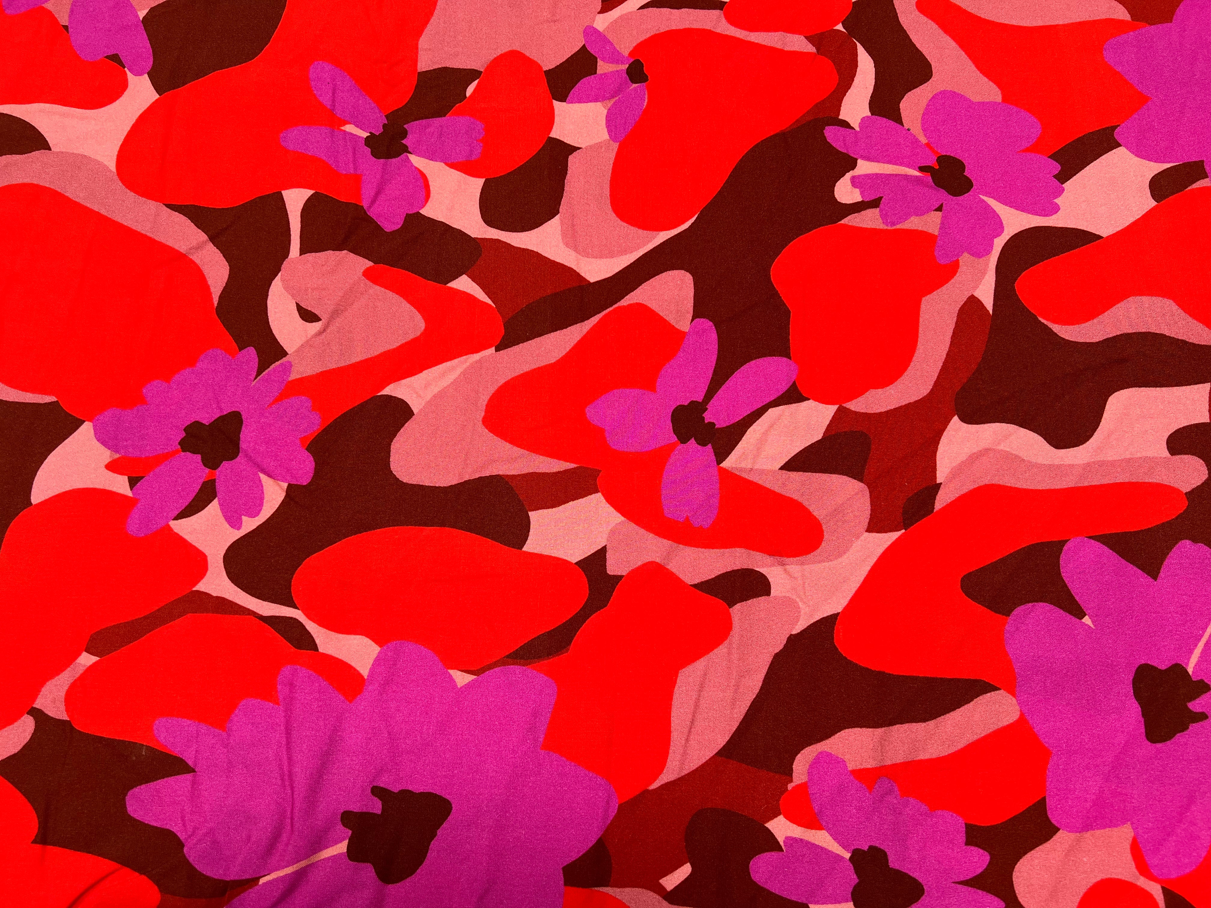VISCOSE AIMAEL ROUGE / VIOLET - My Little Coupon