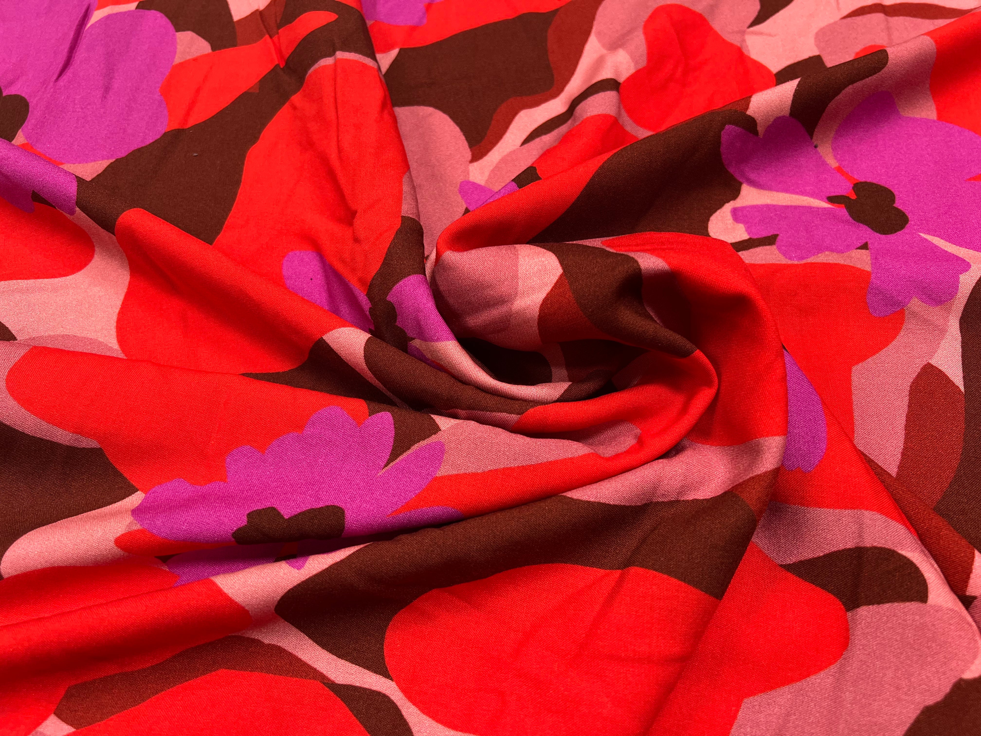 VISCOSE AIMAEL ROUGE / VIOLET - My Little Coupon