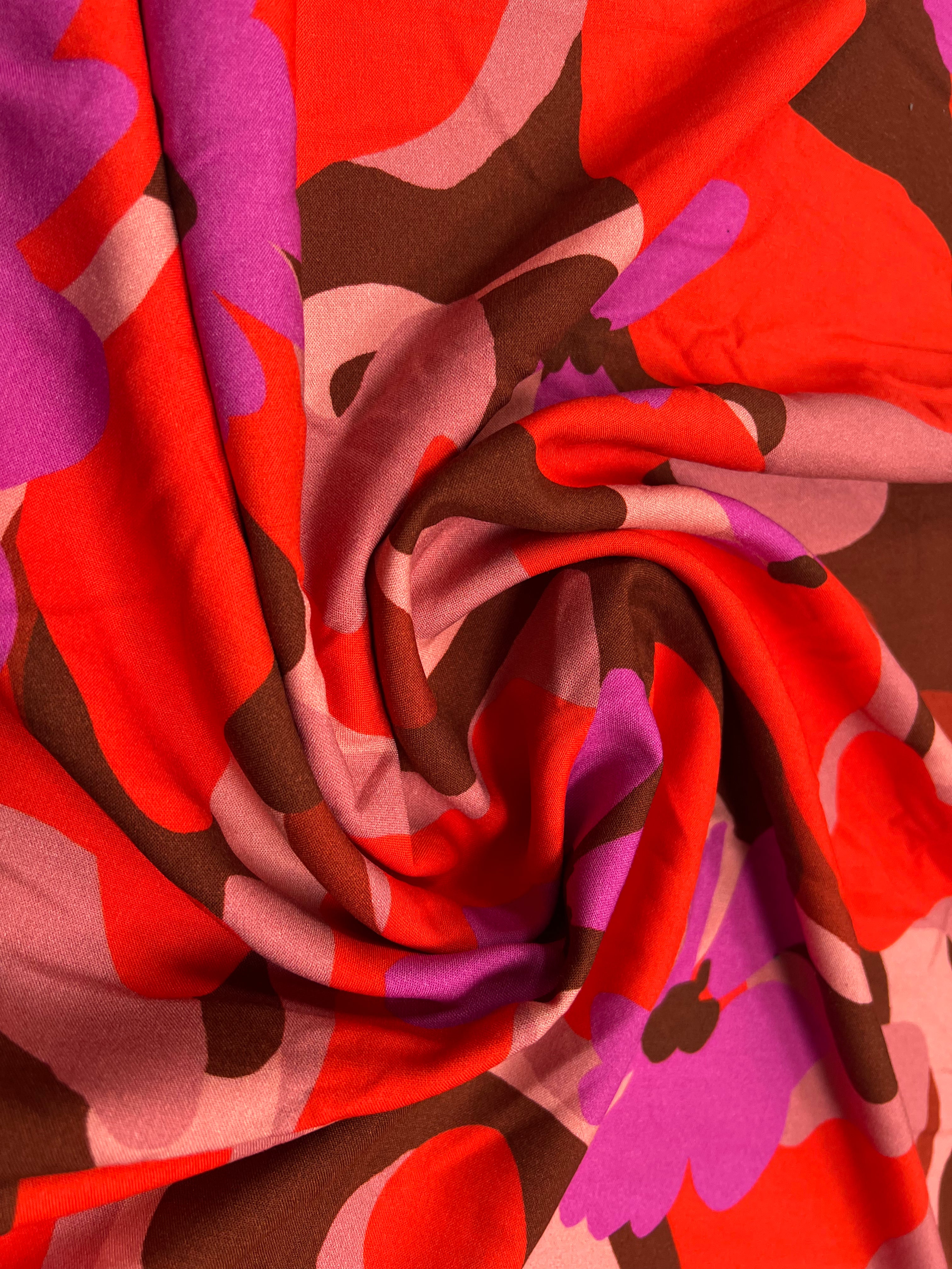 VISCOSE AIMAEL ROUGE / VIOLET - My Little Coupon