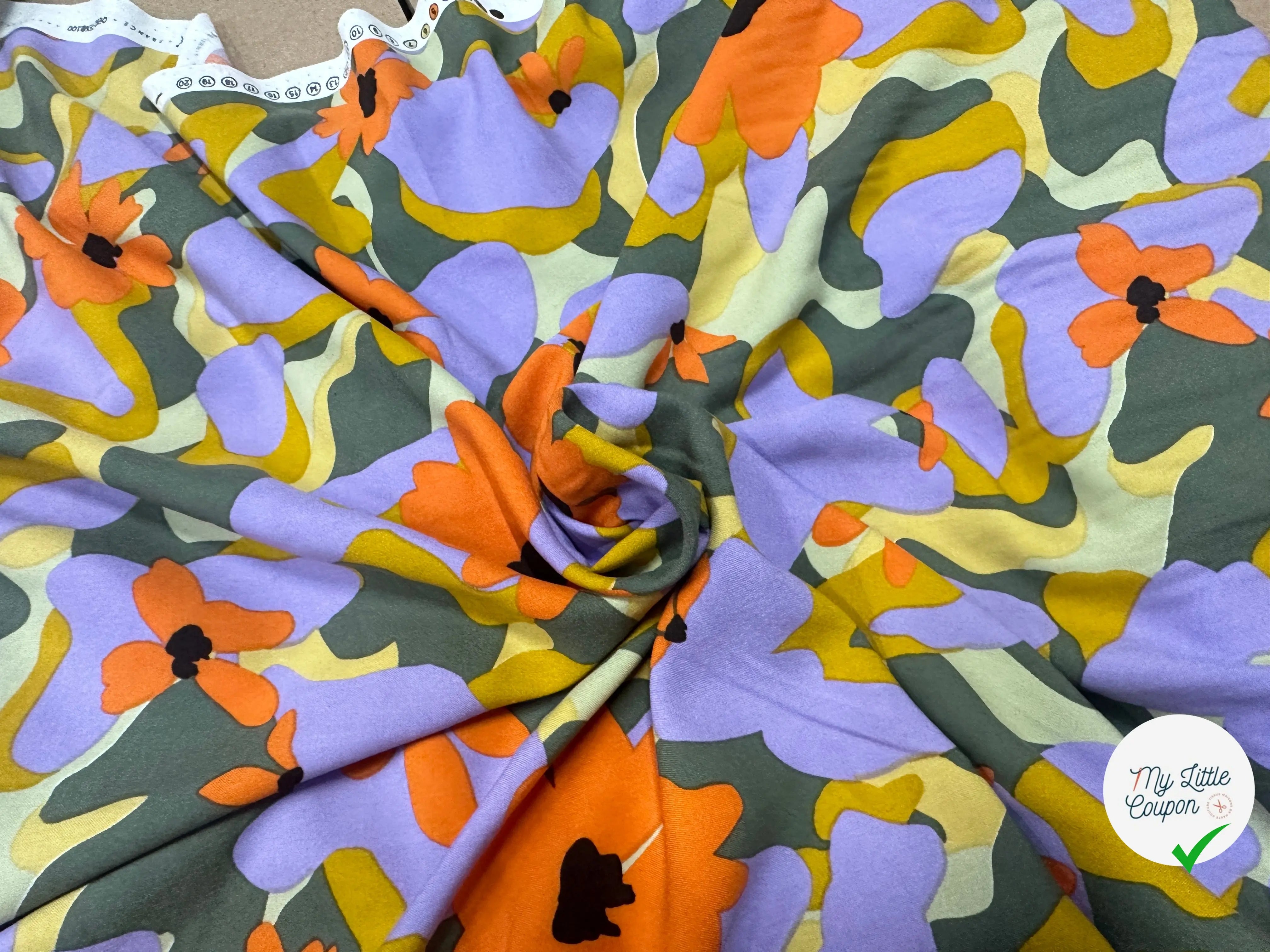 VISCOSE AIMEE VERT / ORANGE 2B 2PAP 150 - My Little Coupon