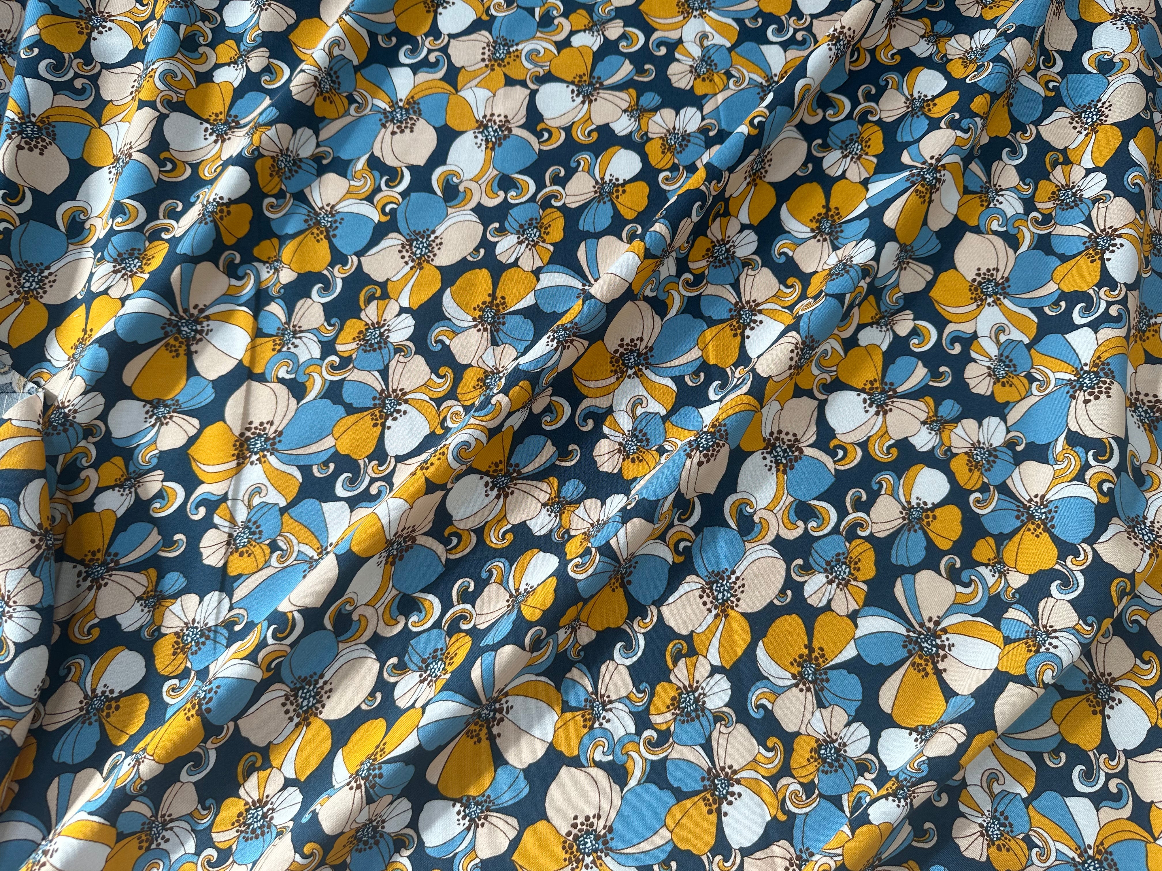 VISCOSE BELINDA MARINE OEKO-TEX - My Little Coupon